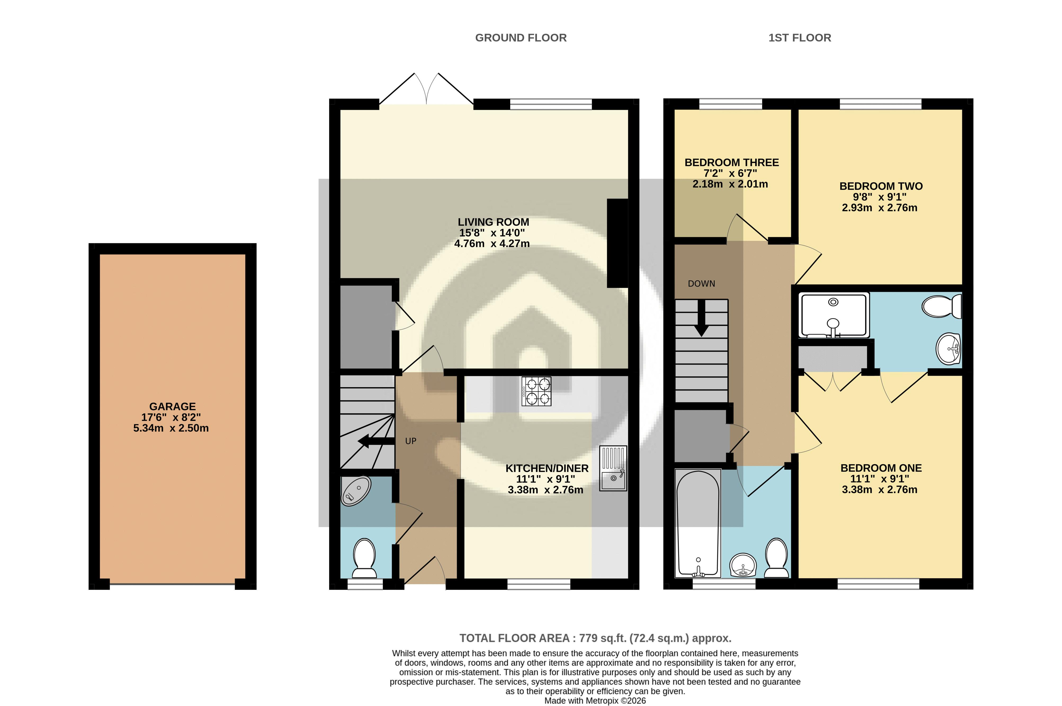 5, Chestnut Avenue, Bedford floorplan