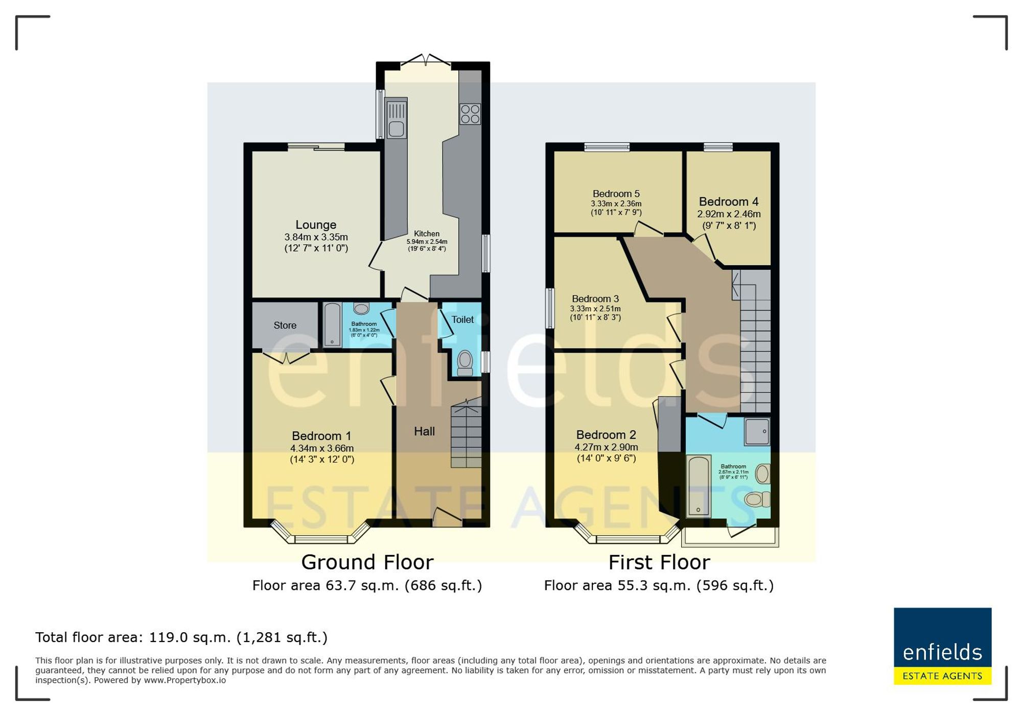 82 Markham Road, Bournemouth floorplan