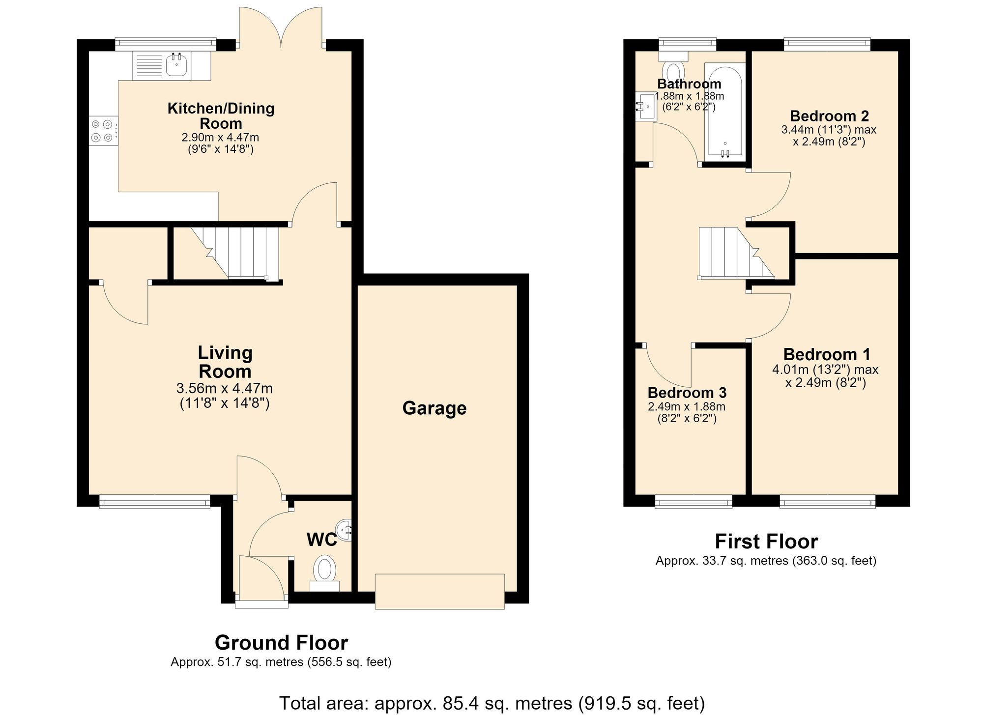 25 Woodview Drive, Accrington floorplan