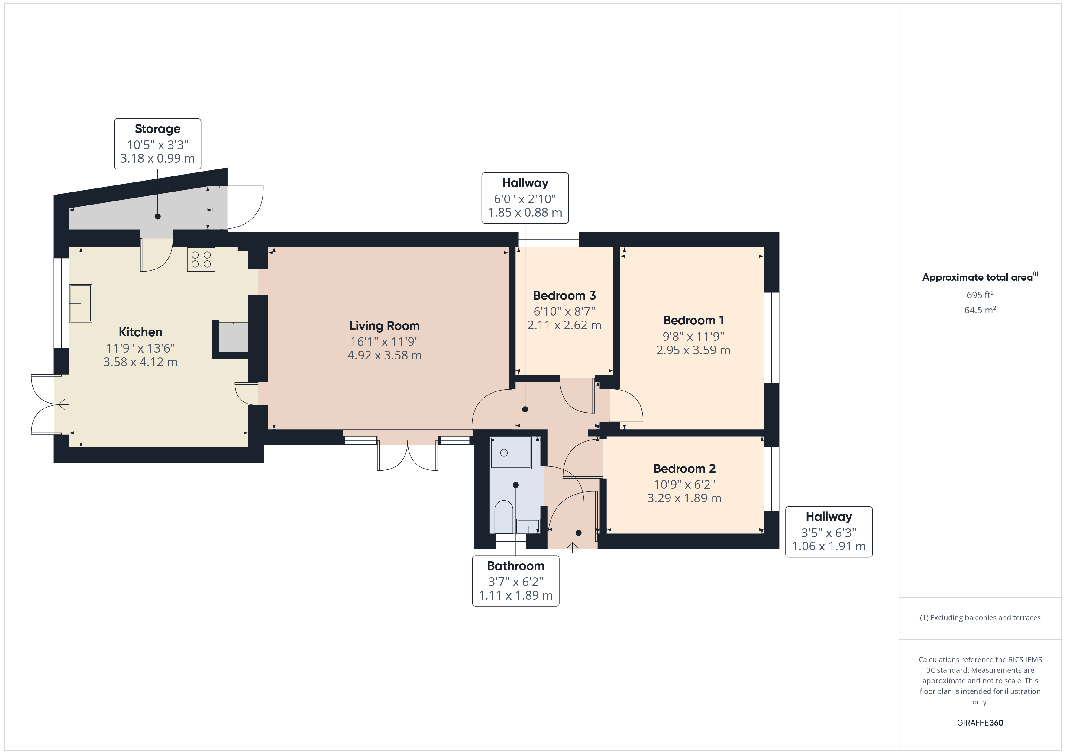 13, Mornington Road, Middlesex floorplan
