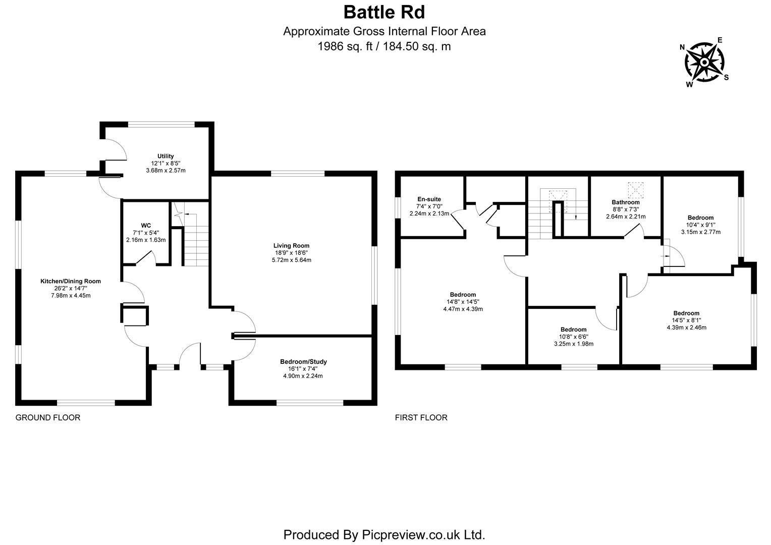 386, Battle Road, St. Leonards-On-Sea floorplan