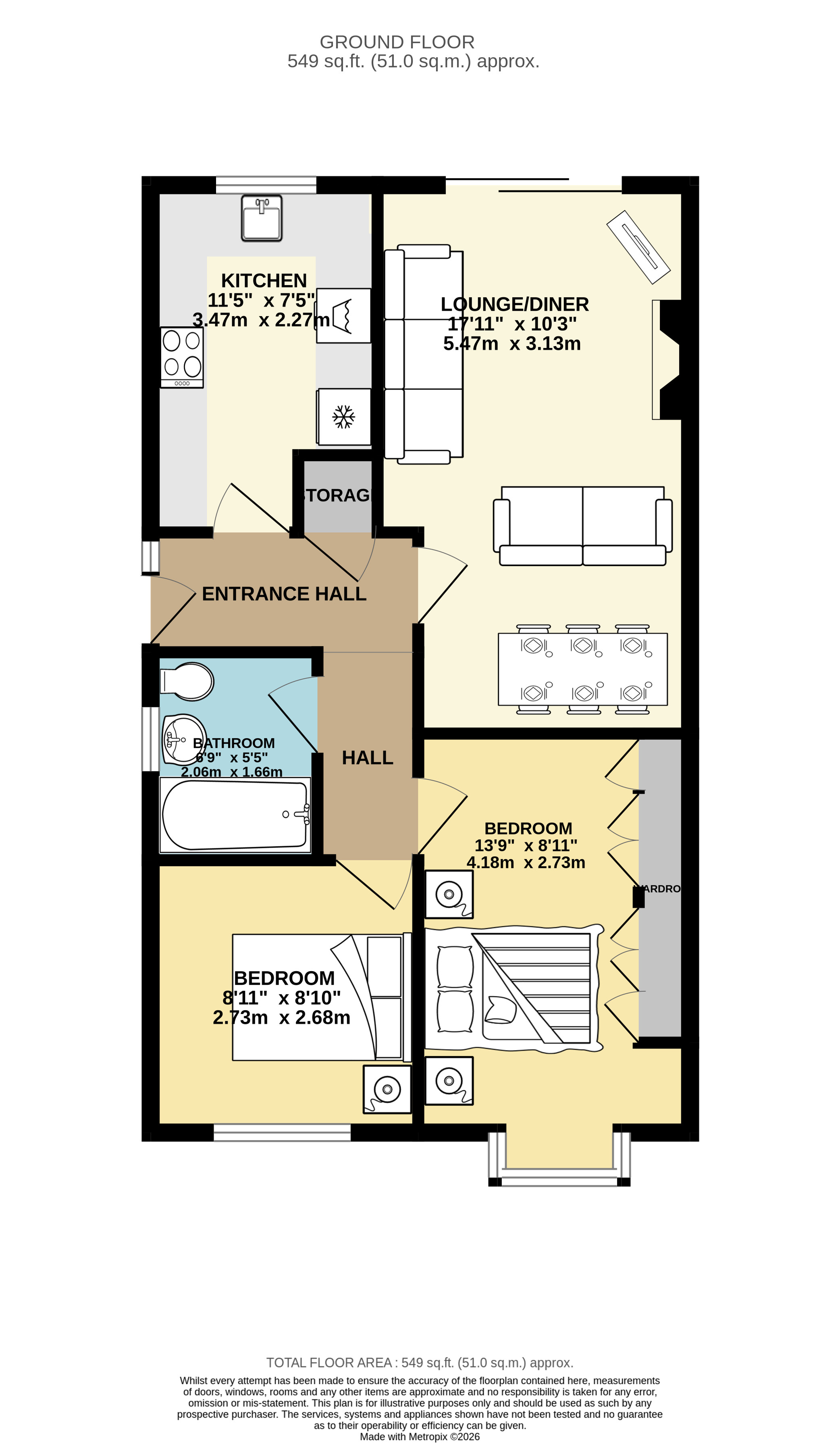 20, Oldfield Close, Doncaster floorplan