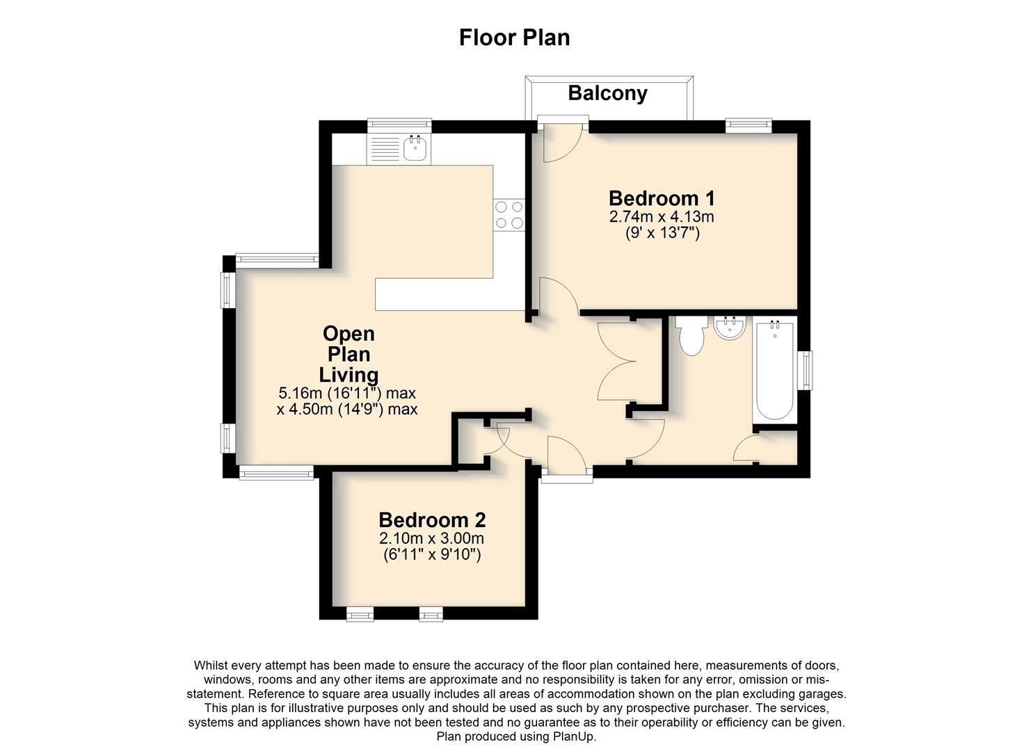 2 Bedrooms Flat for sale in Larwood Place, Oldbrook, Milton Keynes MK6
