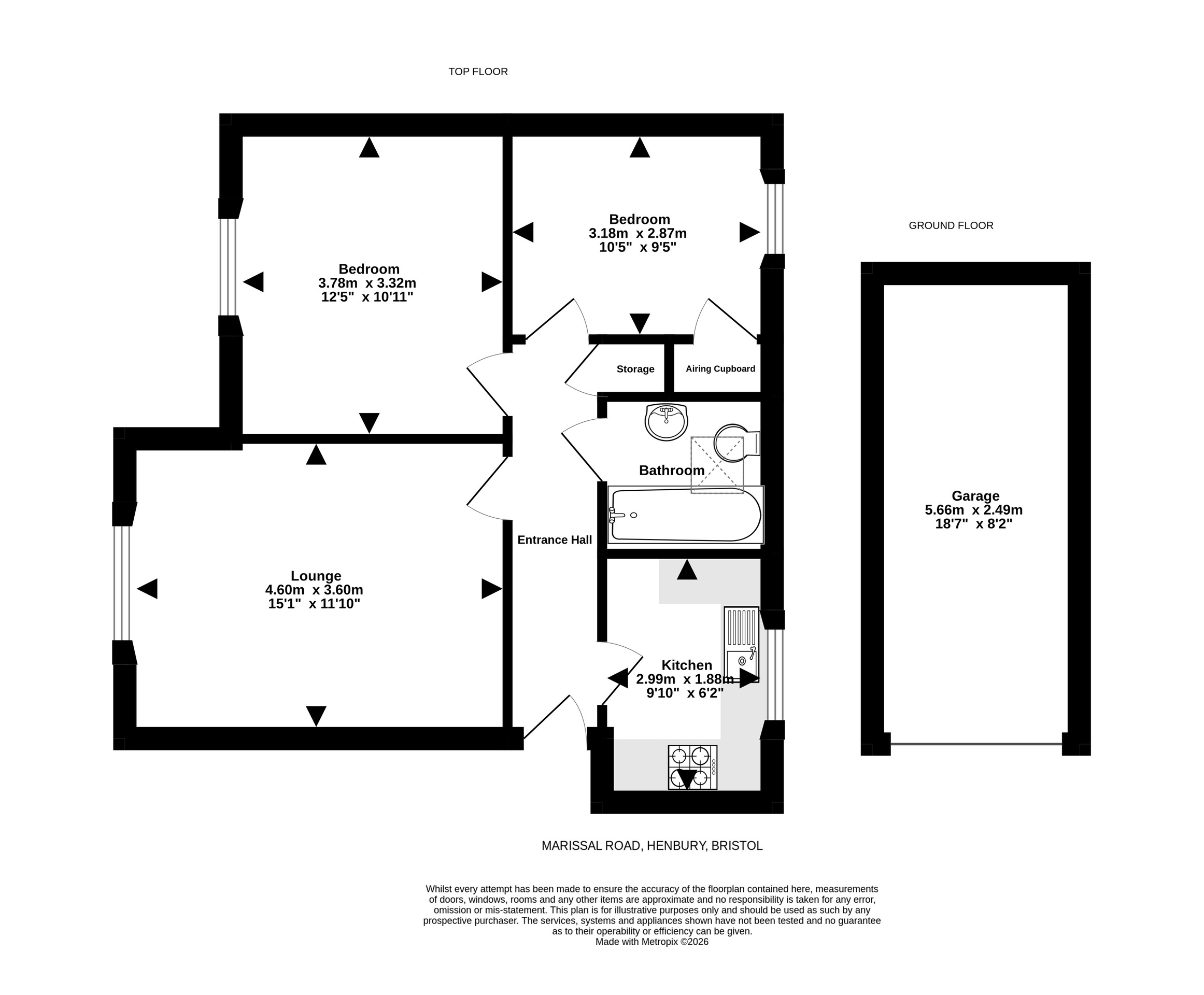 Flat 6, 47 Marissal Road, Bristol floorplan