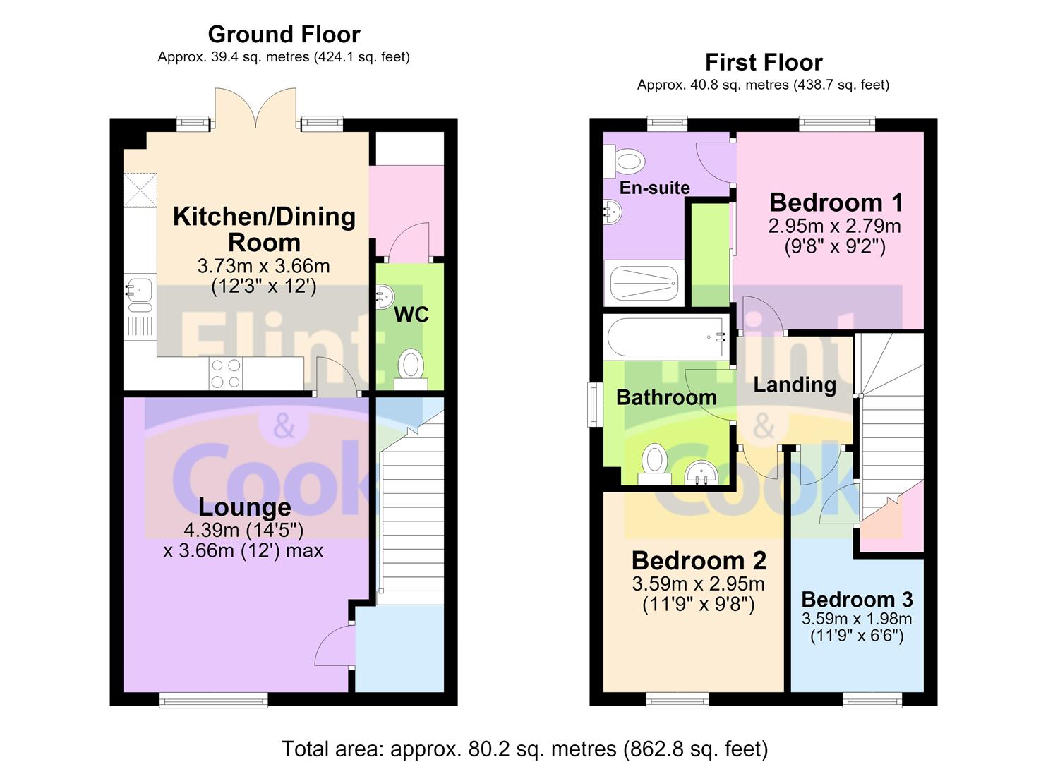 8, Dunnock Close, Hereford floorplan