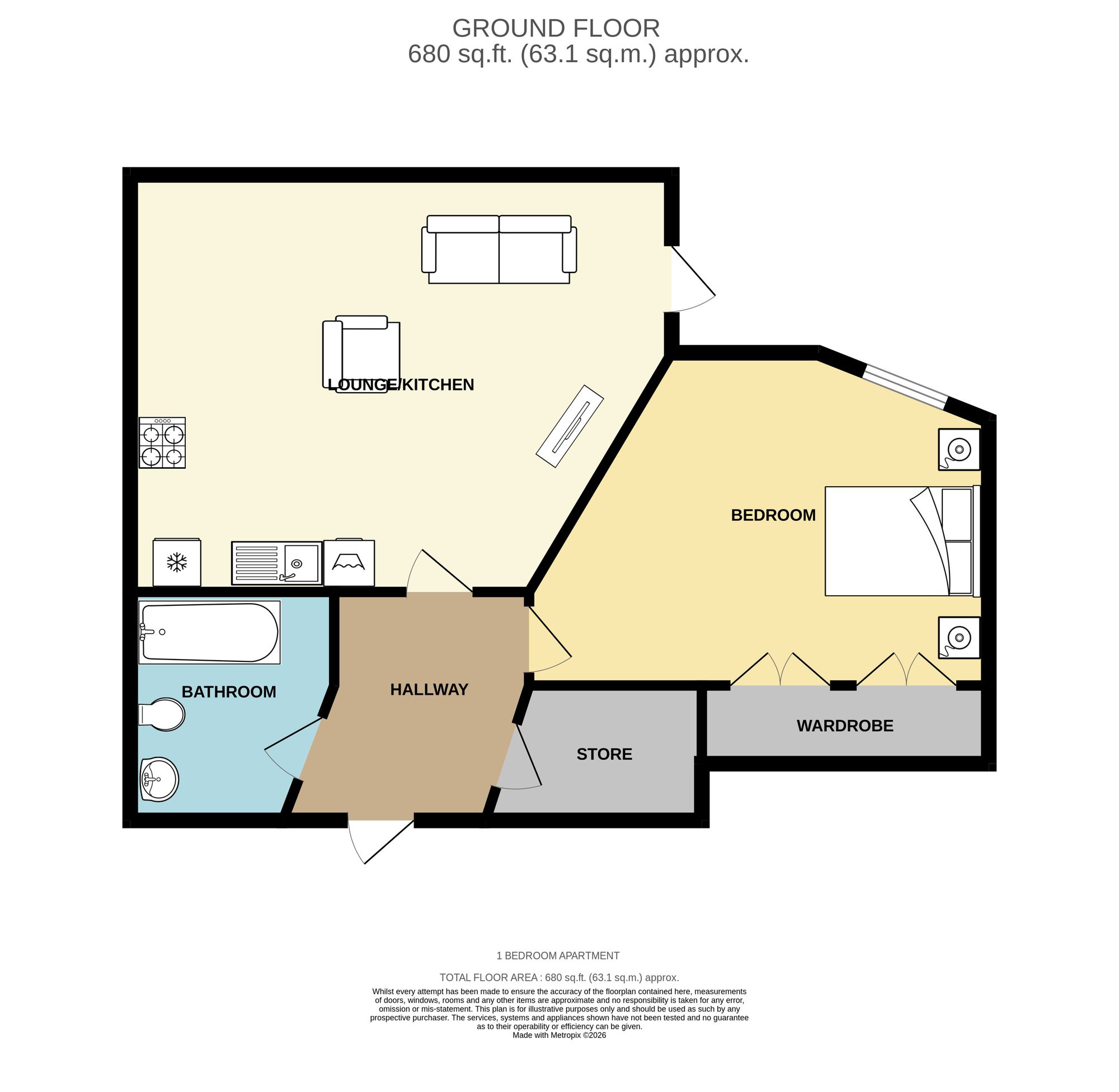 Apt 15, Ellis Court Textile Street, Dewsbury floorplan