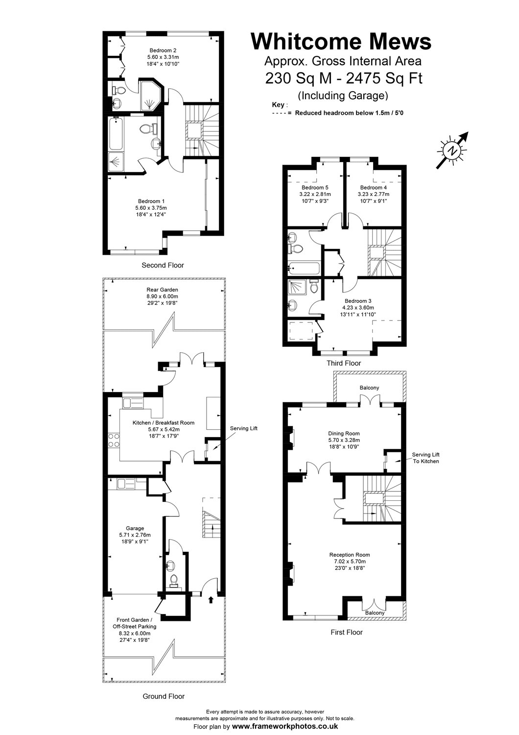 4, Whitcome Mews, Richmond floorplan