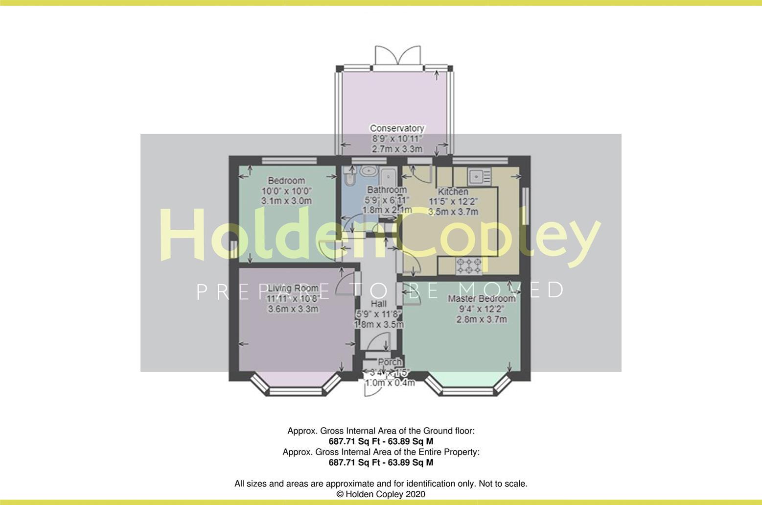 Redhill Road, Arnold, Nottinghamshire NG5, 2 bedroom detached bungalow