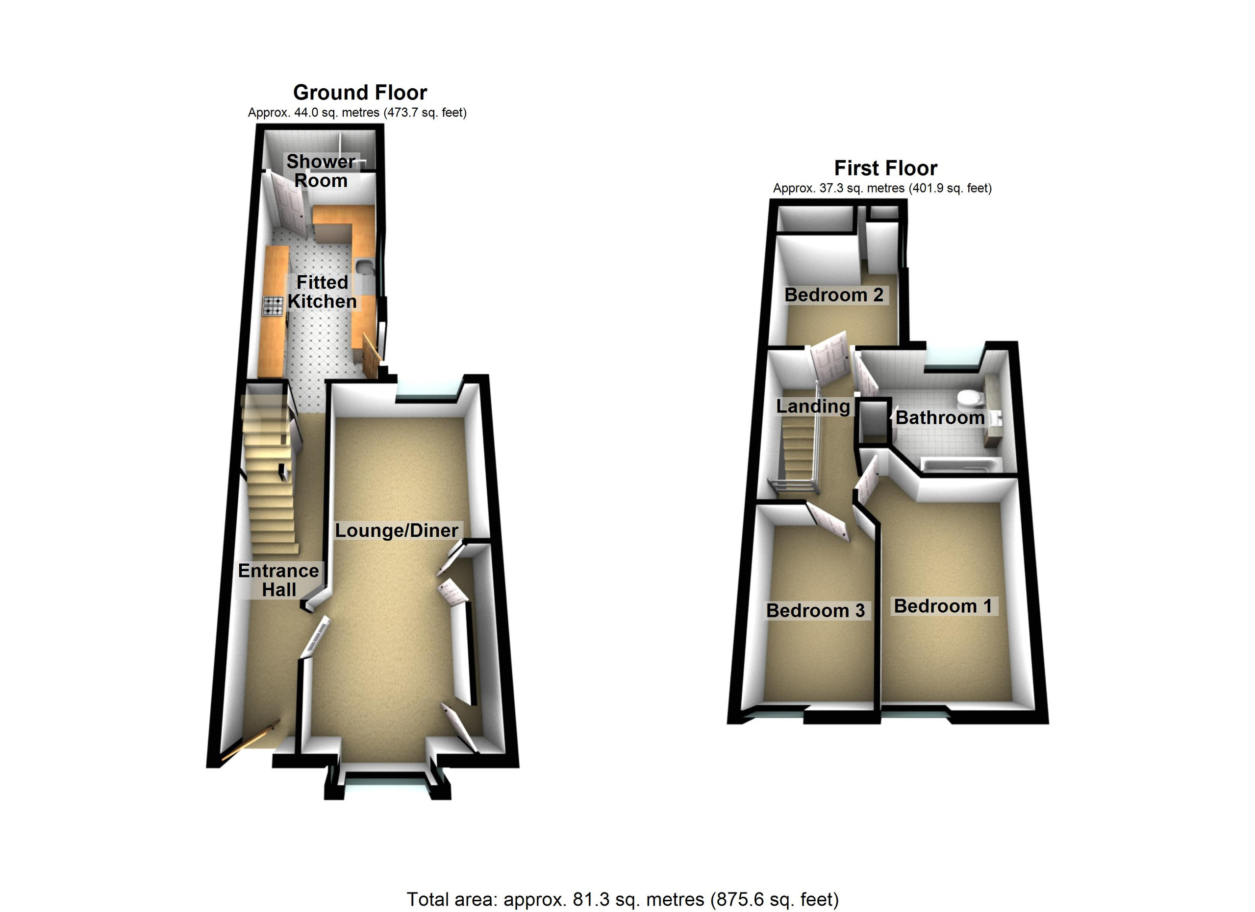 14 The Walk, Merthyr Tydfil floorplan