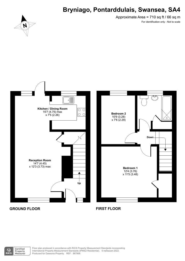 2, Bryniago, Swansea floorplan