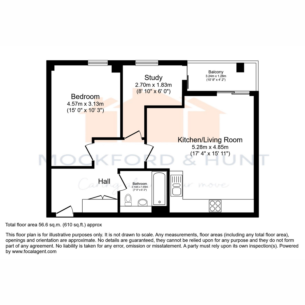 Flat Flat 3, 57, Godinton Road, Ashford floorplan
