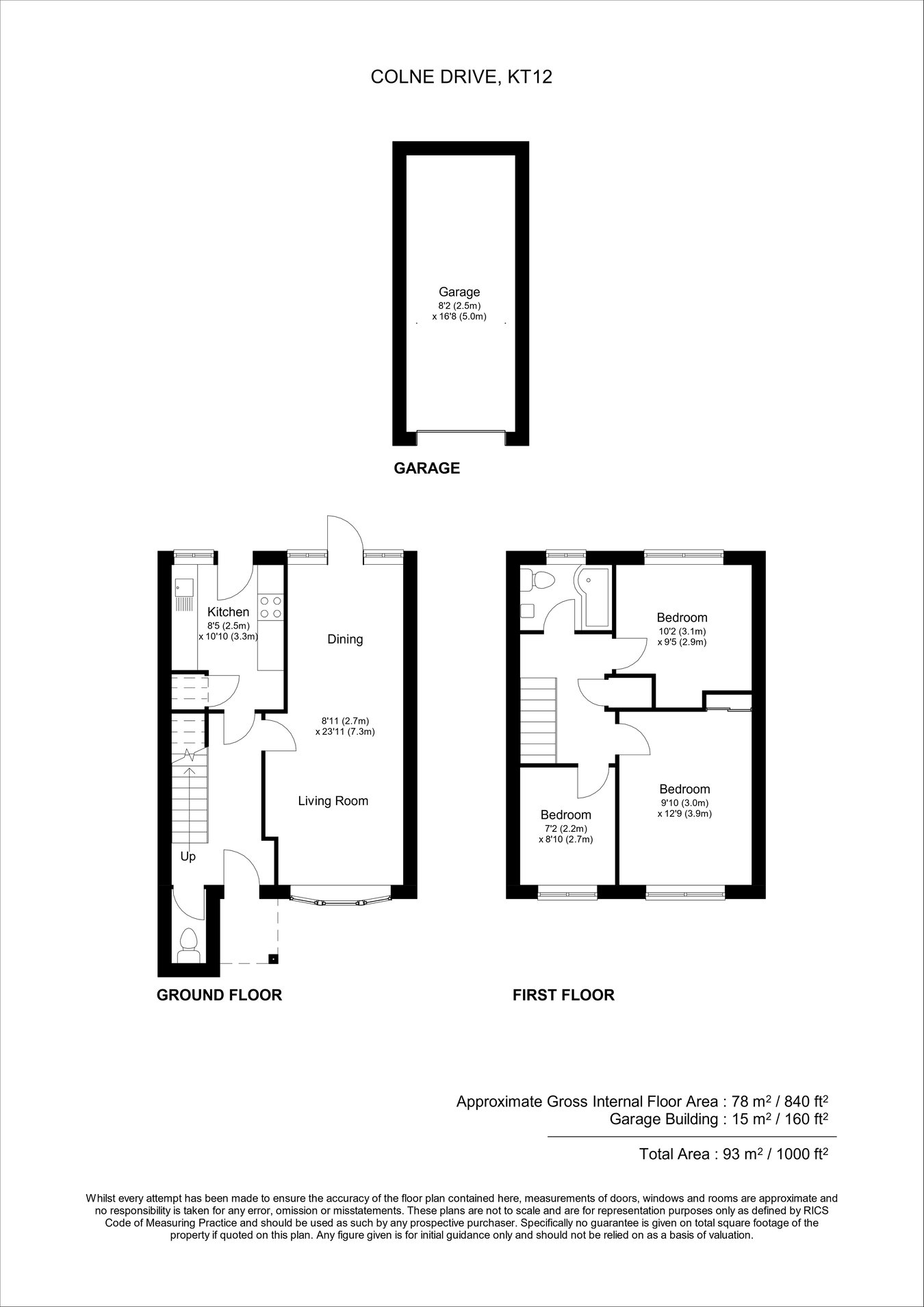 18, Colne Drive, Walton-on-Thames floorplan