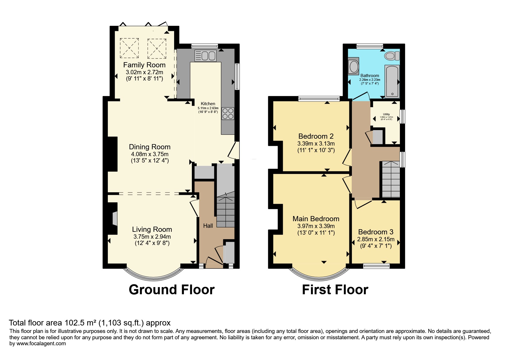 77, Warwick Road South, Manchester floorplan