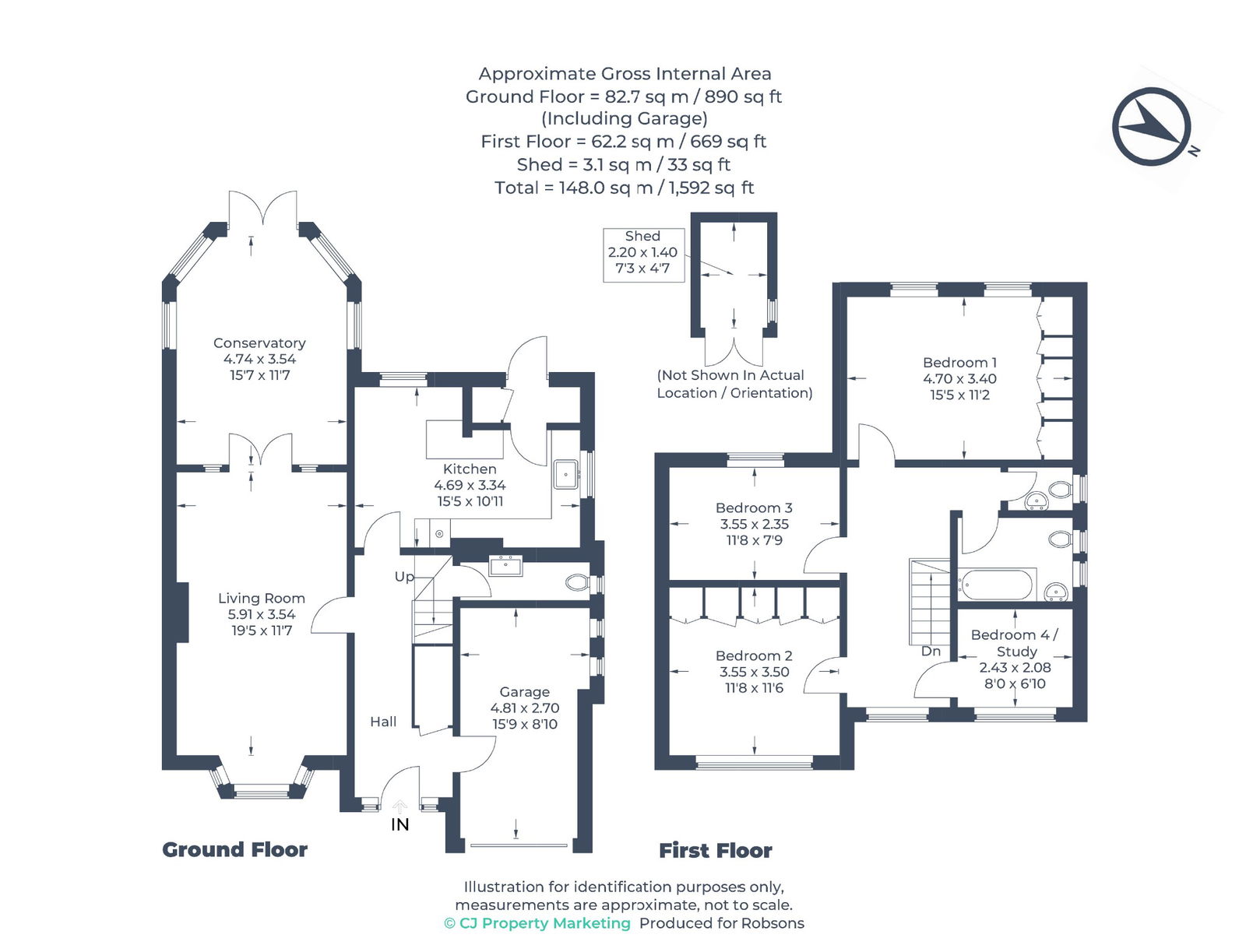 16, Altham Road, Pinner floorplan