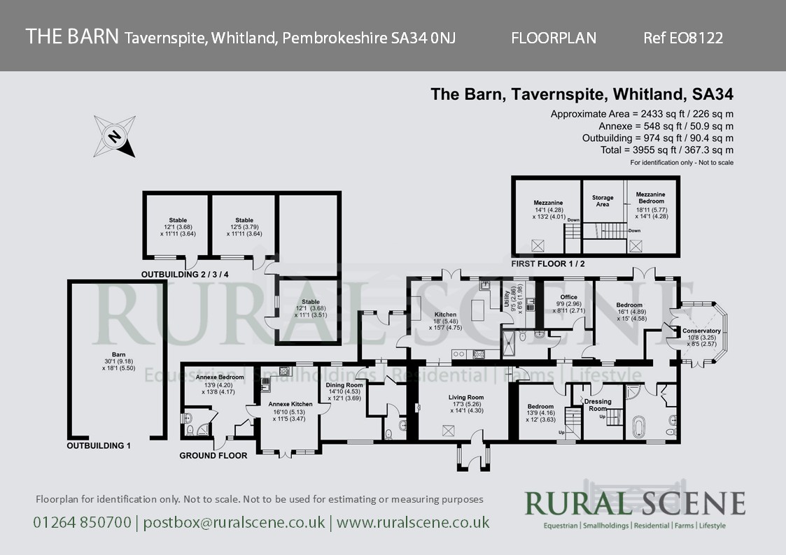 THE BARN, TAVERNSPITE floorplan