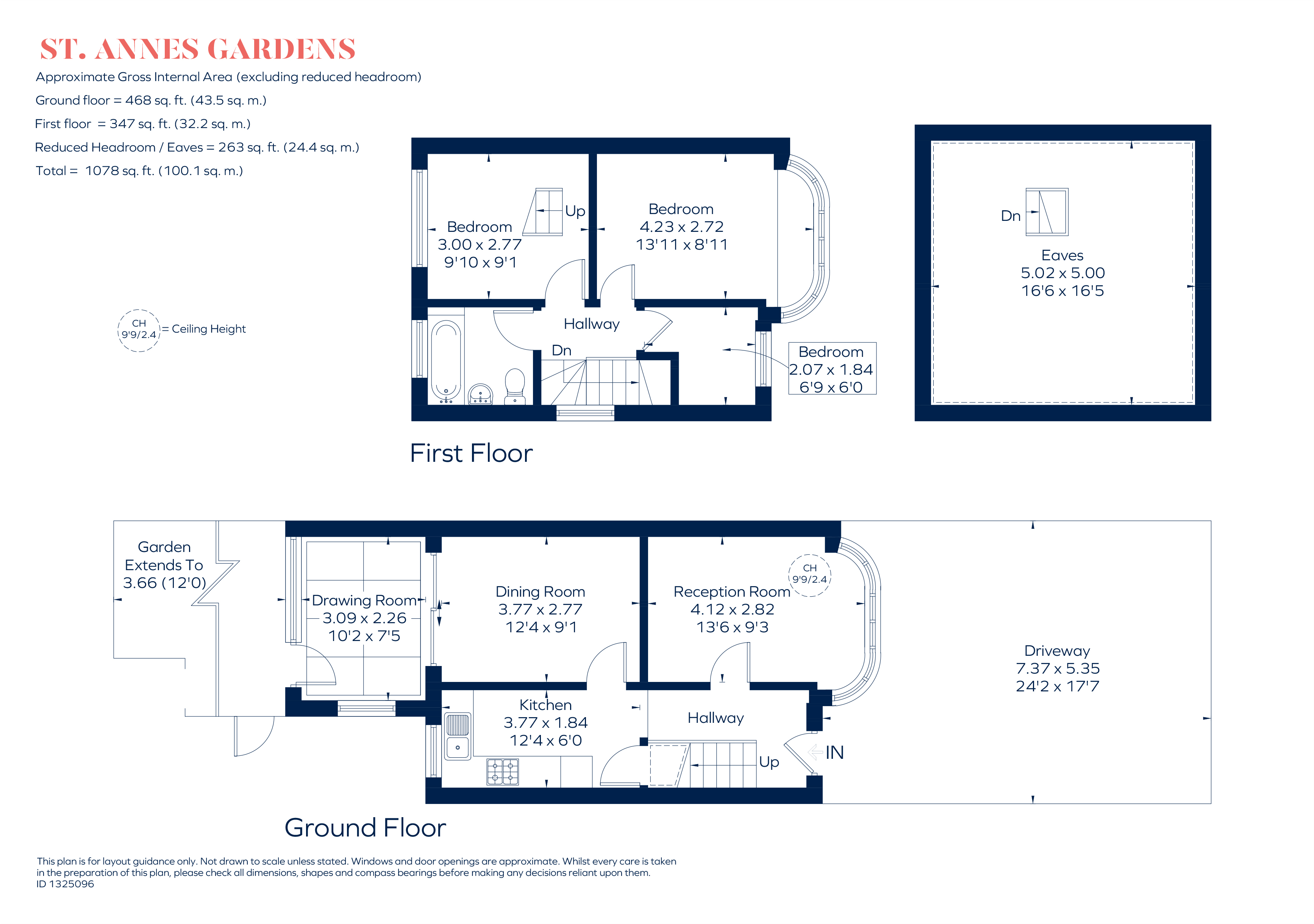 17, St. Annes Gardens, London floorplan