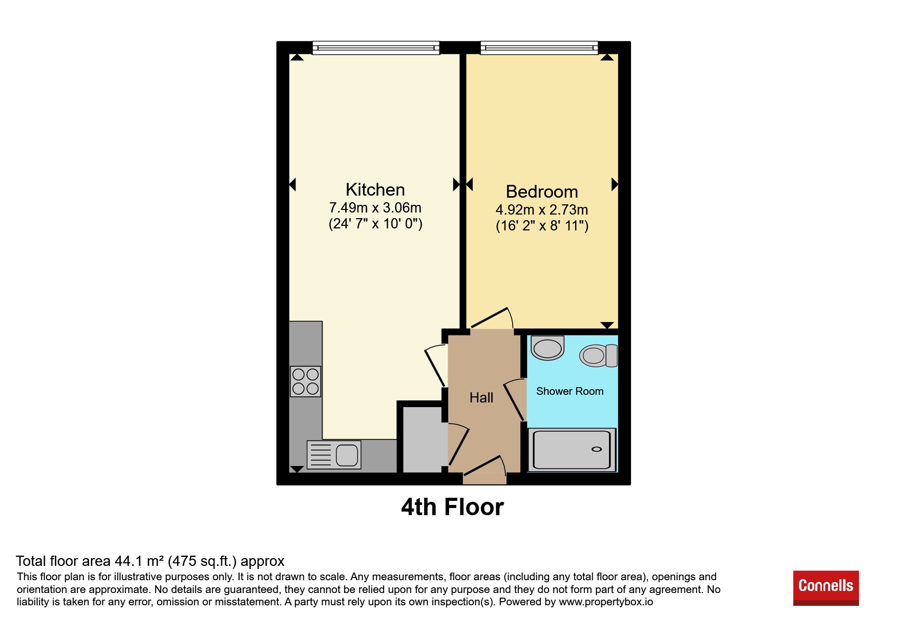 Flat 109, Yeatman Court, 1, Cherry Tree Road, Watford floorplan