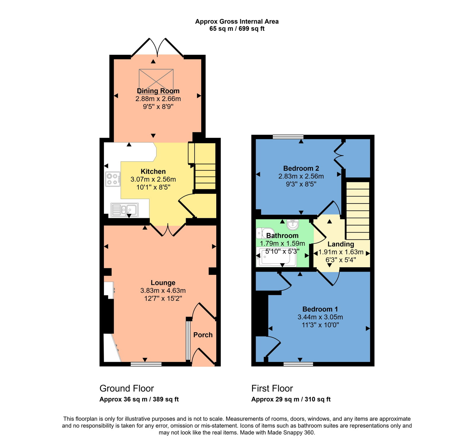 206, Moss Bay Road, Workington floorplan