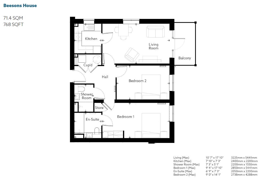 Beesons House (2), Beeson`s Yard, Rickmansworth floorplan