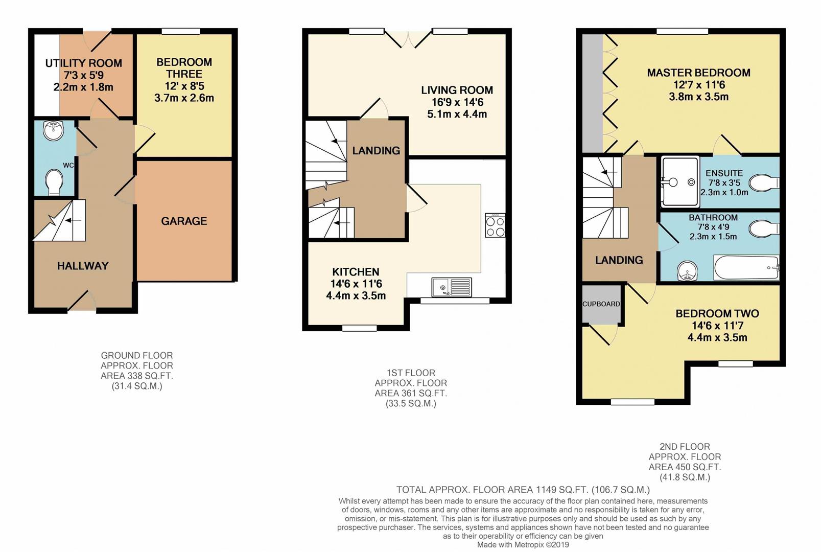 4, Long Beach Mews, Eastbourne floorplan
