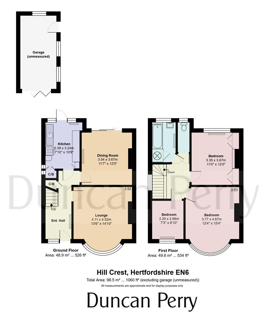 11, Hill Crest, Potters Bar floorplan