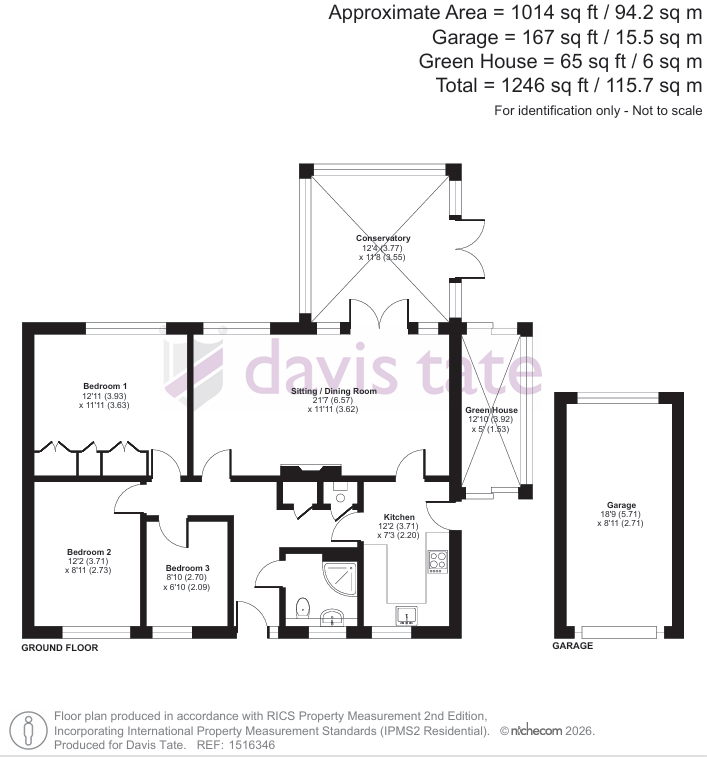 6, Troutbeck Close, Reading floorplan