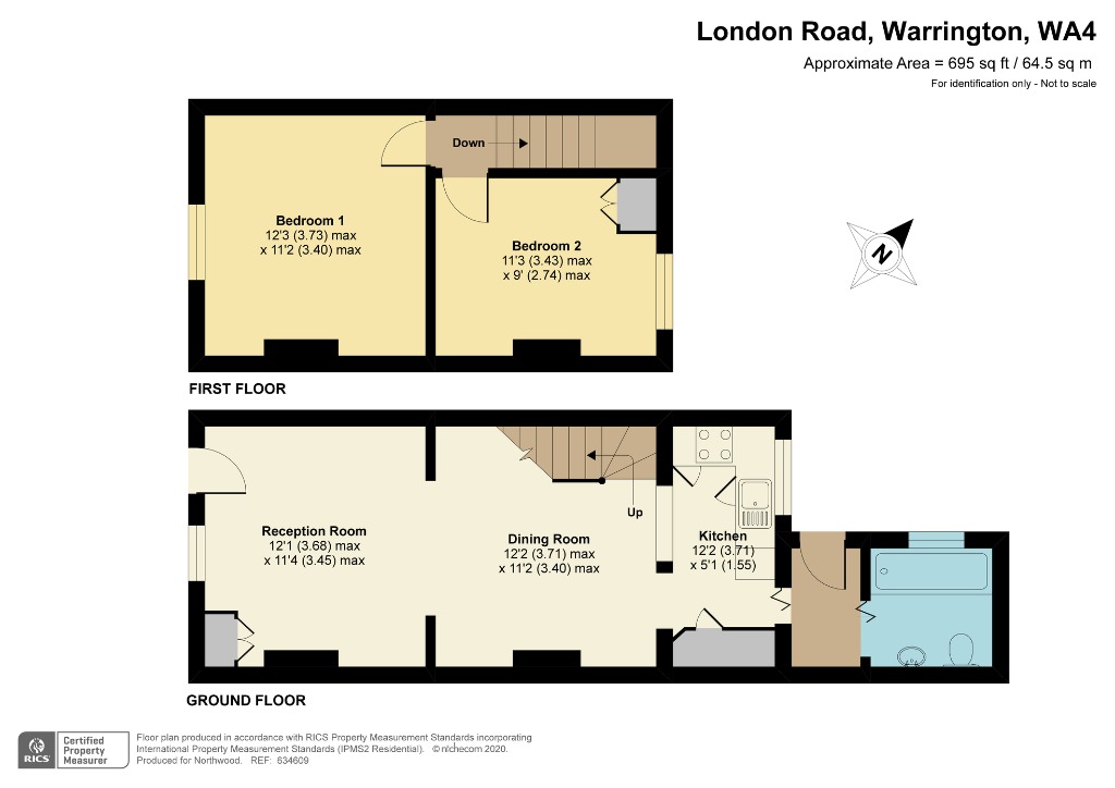 London Road, Appleton, Warrington WA4, 2 bedroom terraced house for