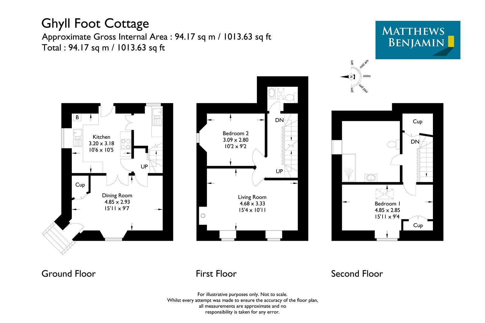 Upton Scudamore, Warminster LA22, 2 bedroom end terrace house for sale