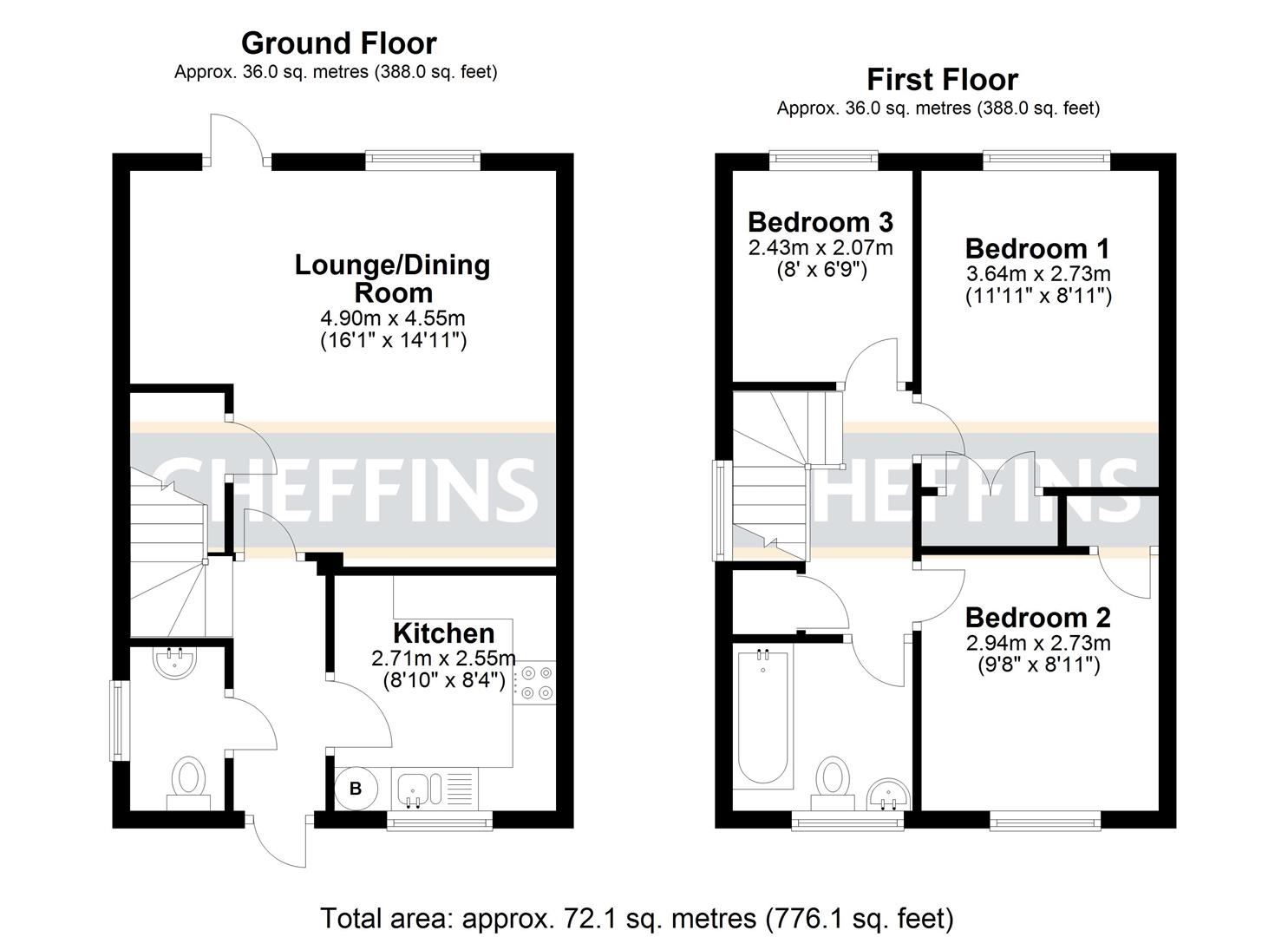 12, Celandine View, Soham floorplan