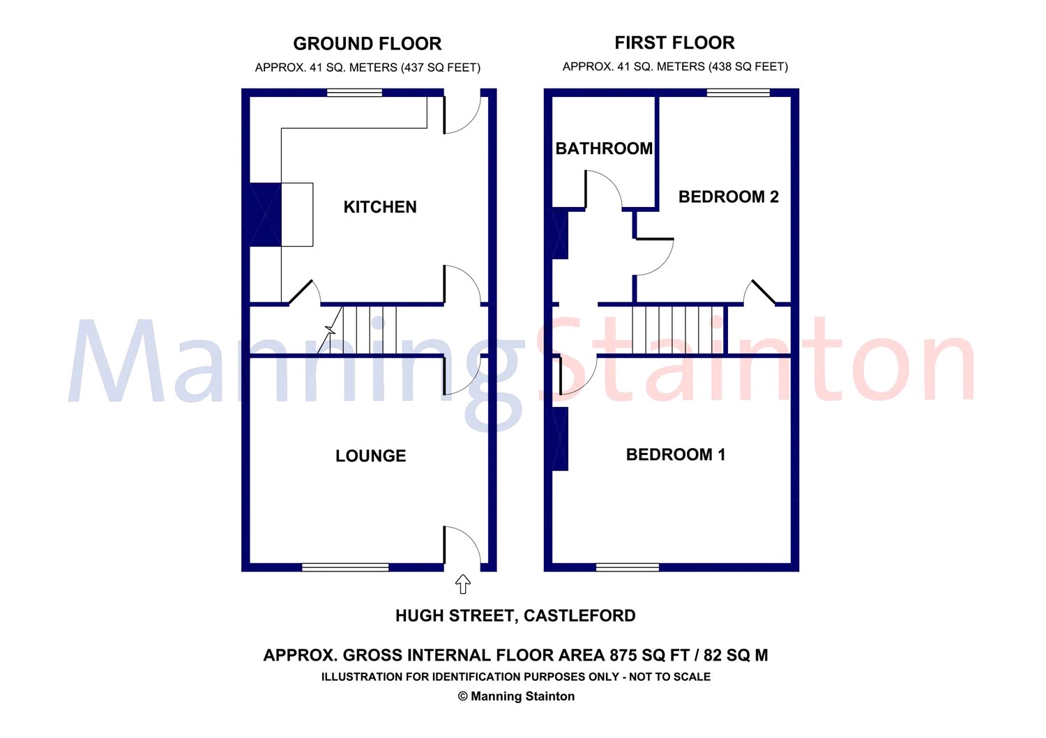 2 Bedrooms Terraced house to rent in Hugh Street, Castleford, West Yorkshire WF10