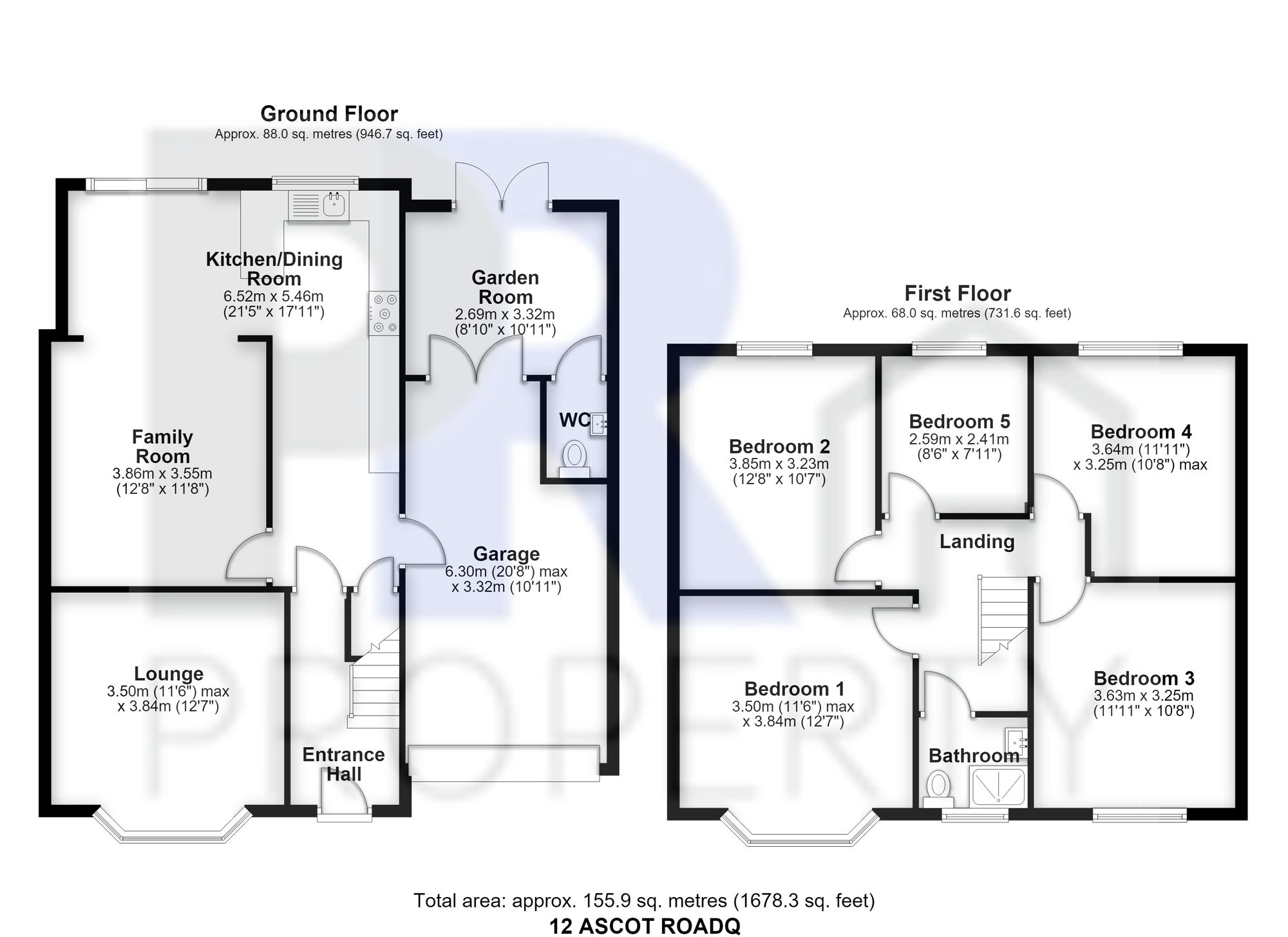 12 Ascot Road, Luton floorplan