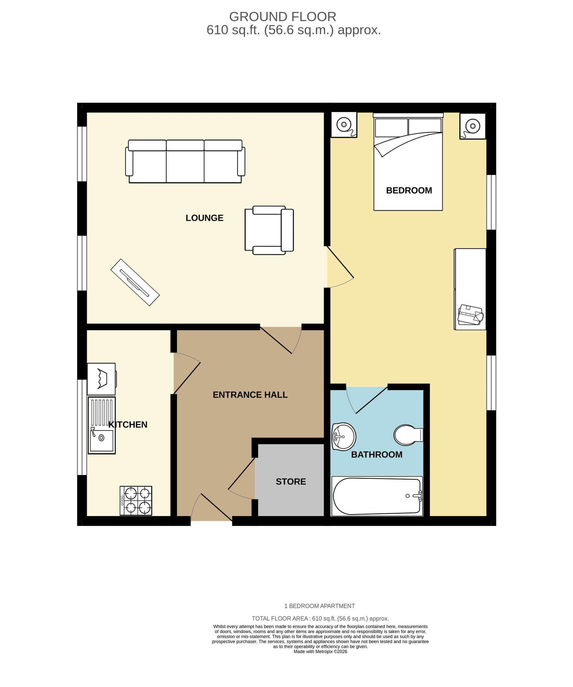 Apt 7, Boothroyds, Dewsbury floorplan
