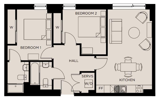 1008, The Forum, Birmingham floorplan