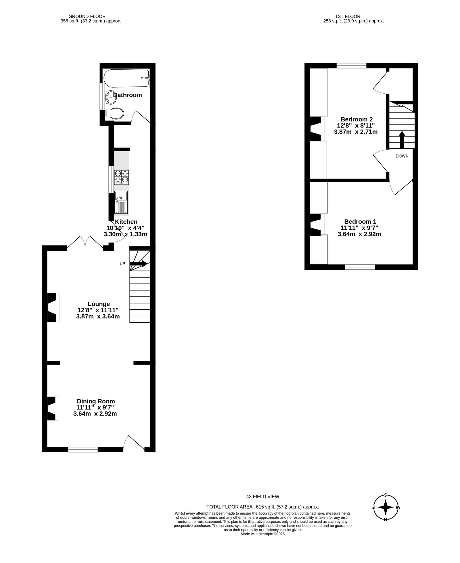 43, Field View, York floorplan