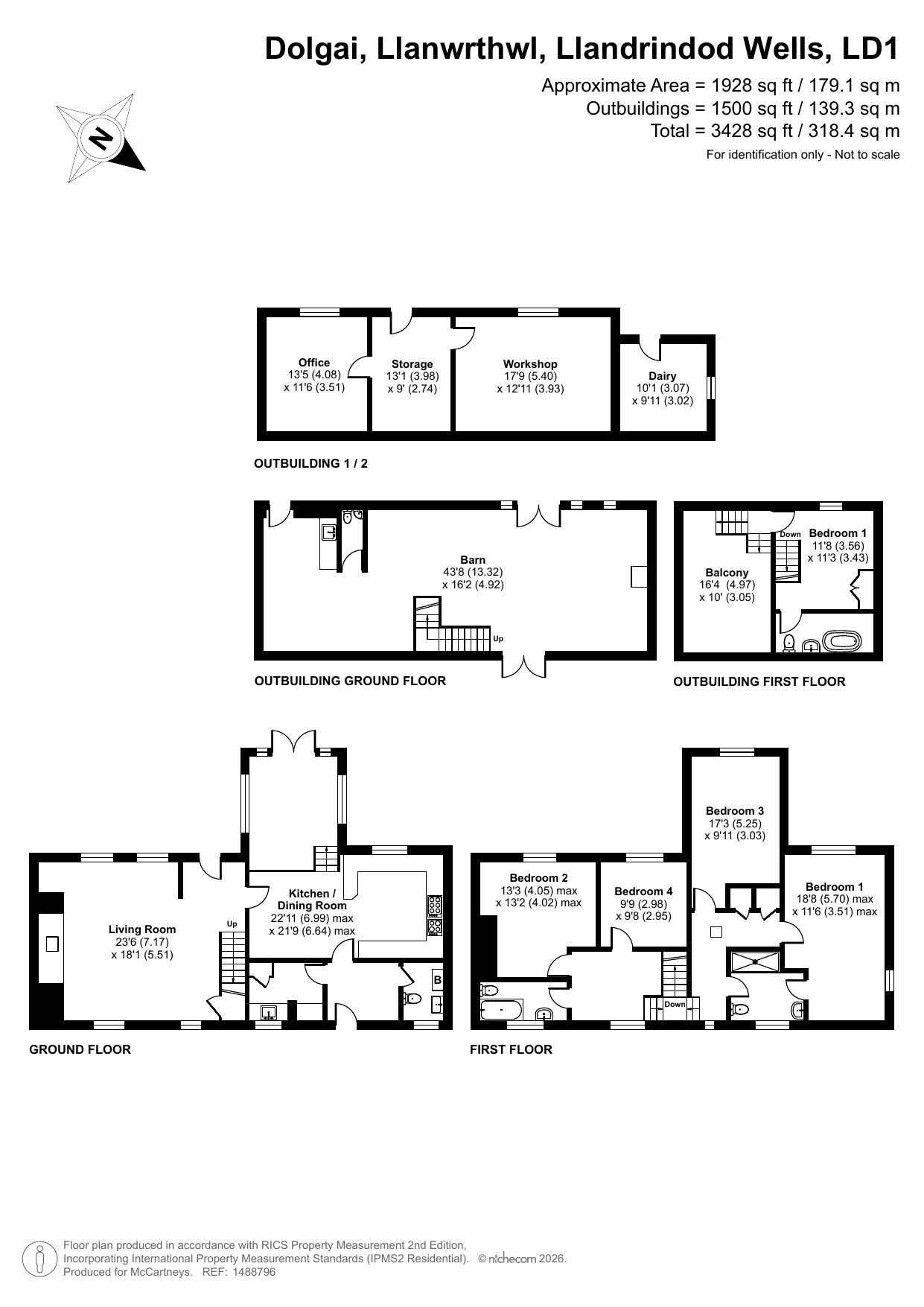 Dolgai,, Llanwrthwl, Powys floorplan