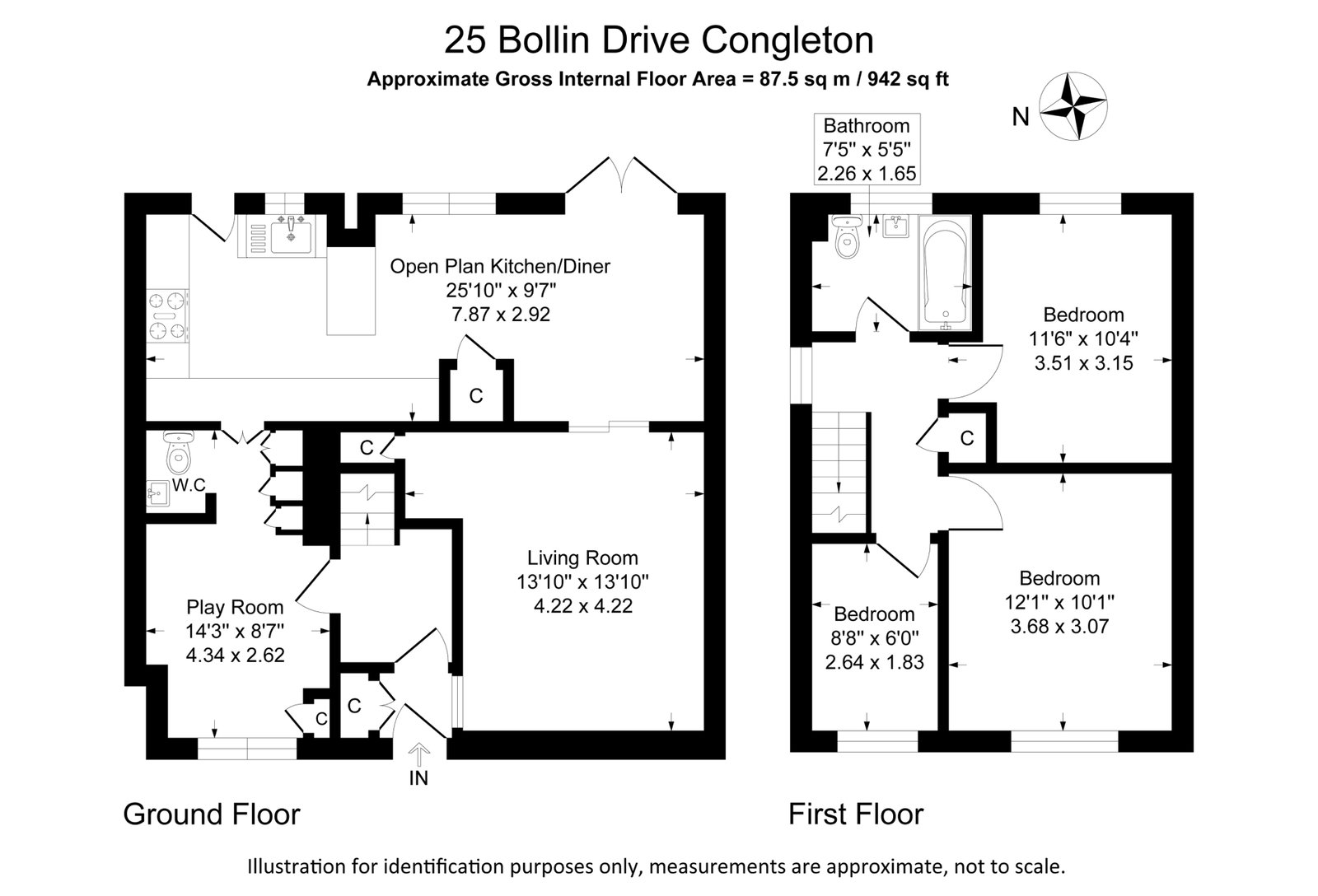 25, Bollin Drive, Congleton floorplan