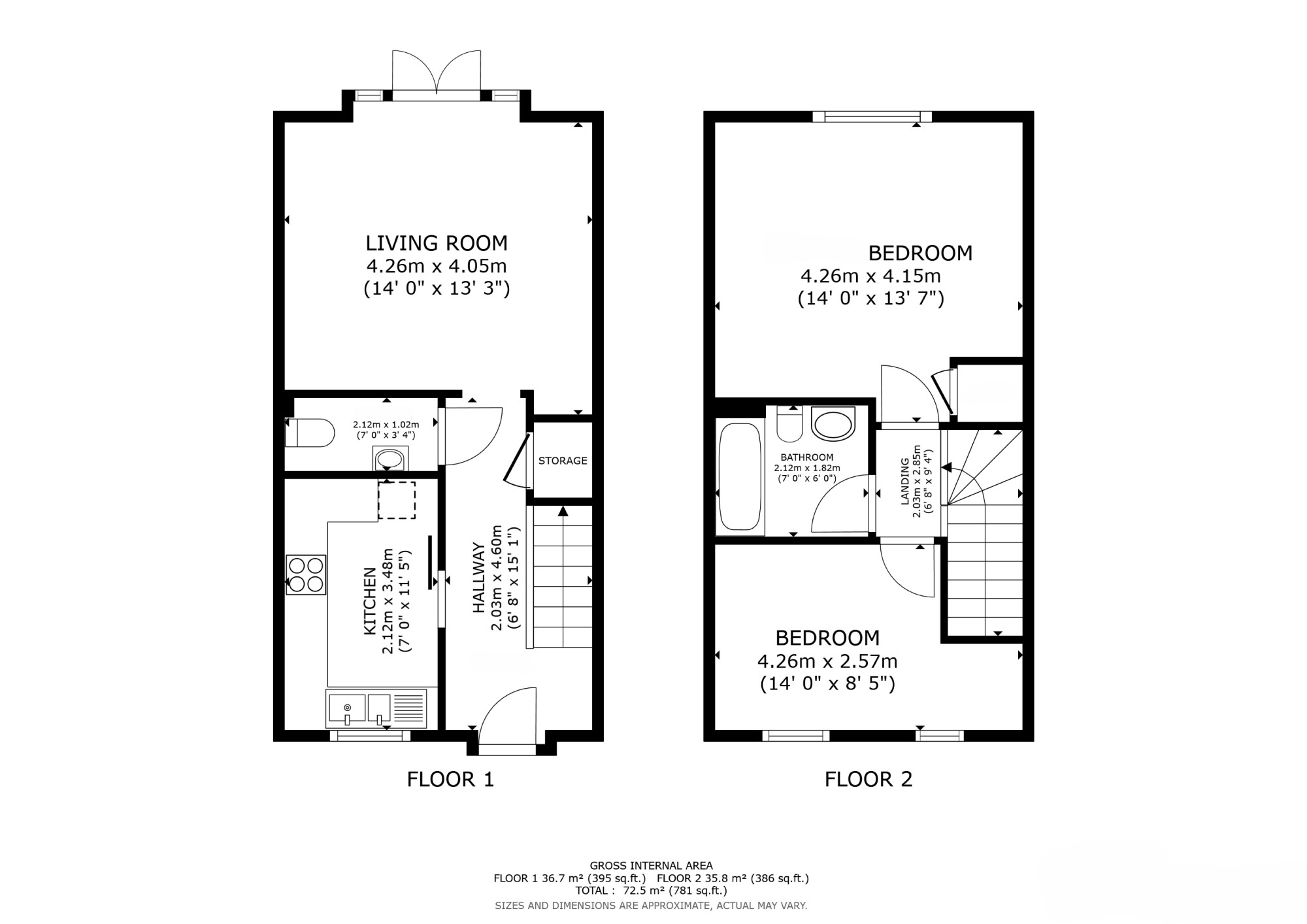Harry Saunders Lane, Repton Park TN23 3FA floorplan