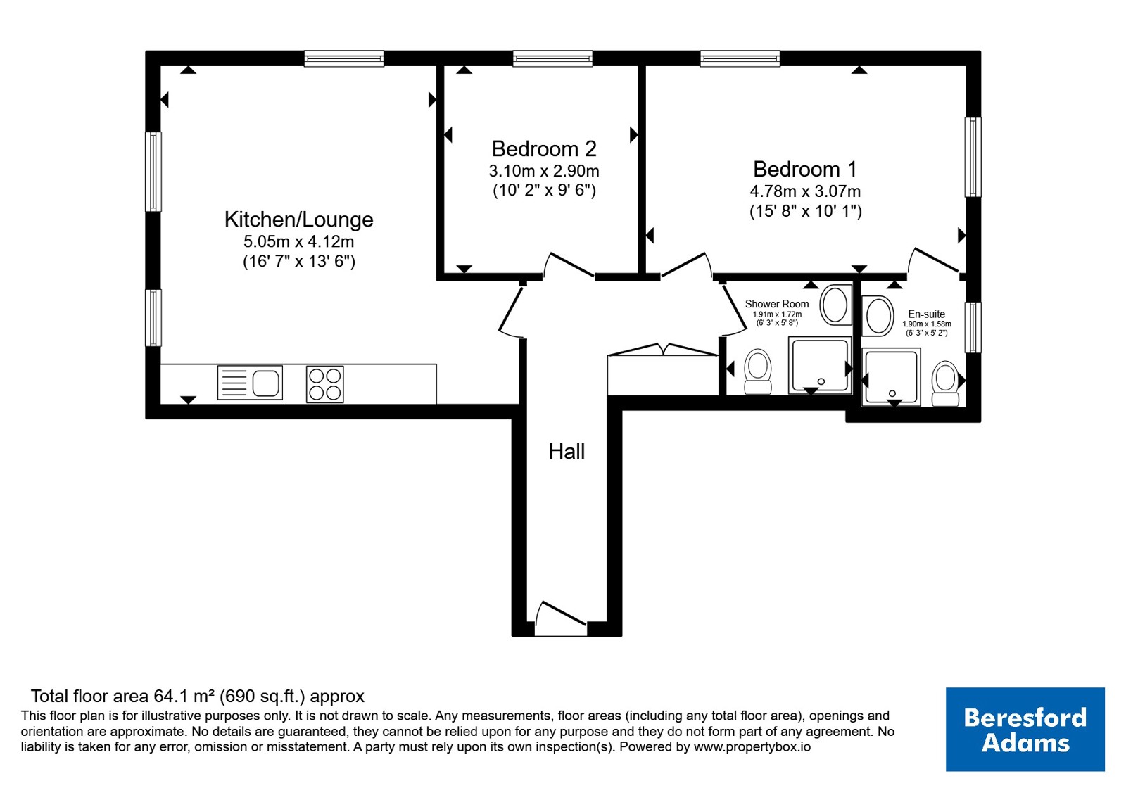 Trinity, 2, Woodland Road West, Conwy floorplan