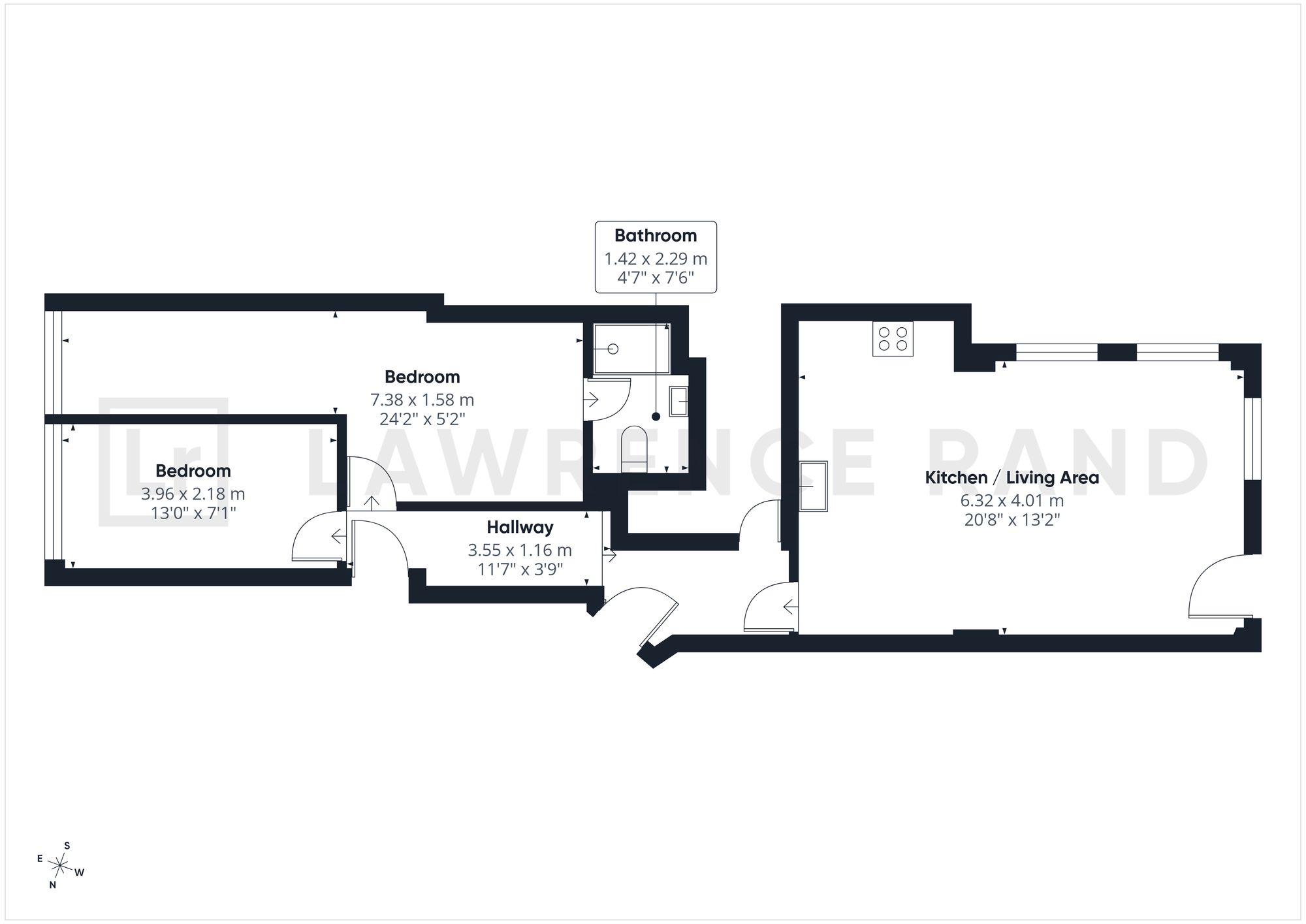 Ground Floor Left 4-6 Peterborough Road, Middlesex floorplan