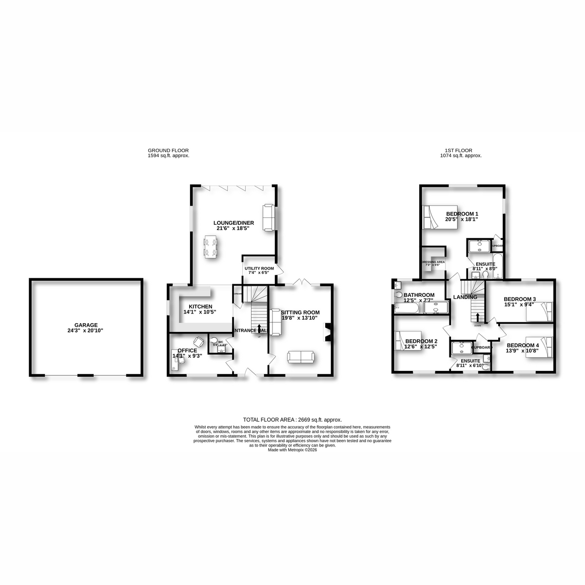WOODRUSH, The Brackens, Benfleet floorplan