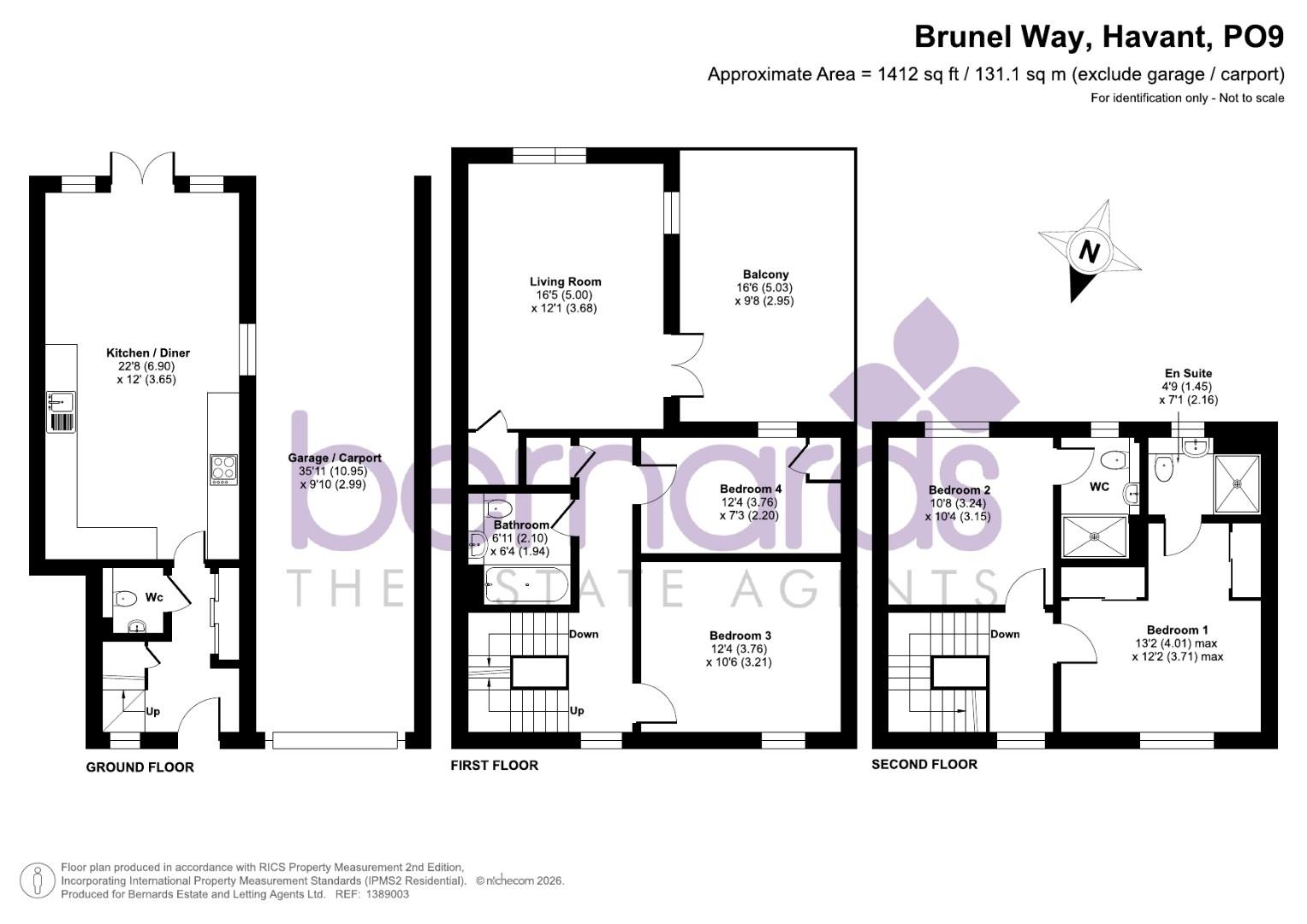 21, Brunel Way, Havant floorplan