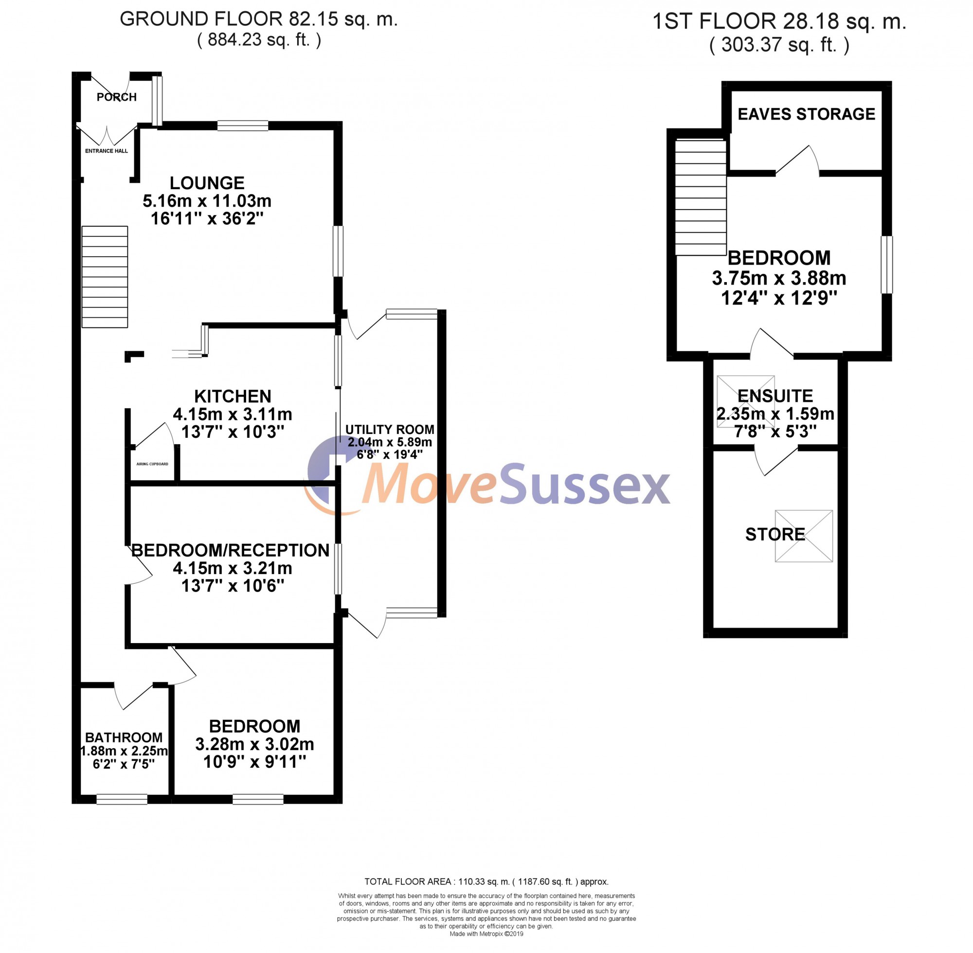 3 Bedrooms Bungalow for sale in Harebeating Crescent, Hailsham, East Sussex BN27