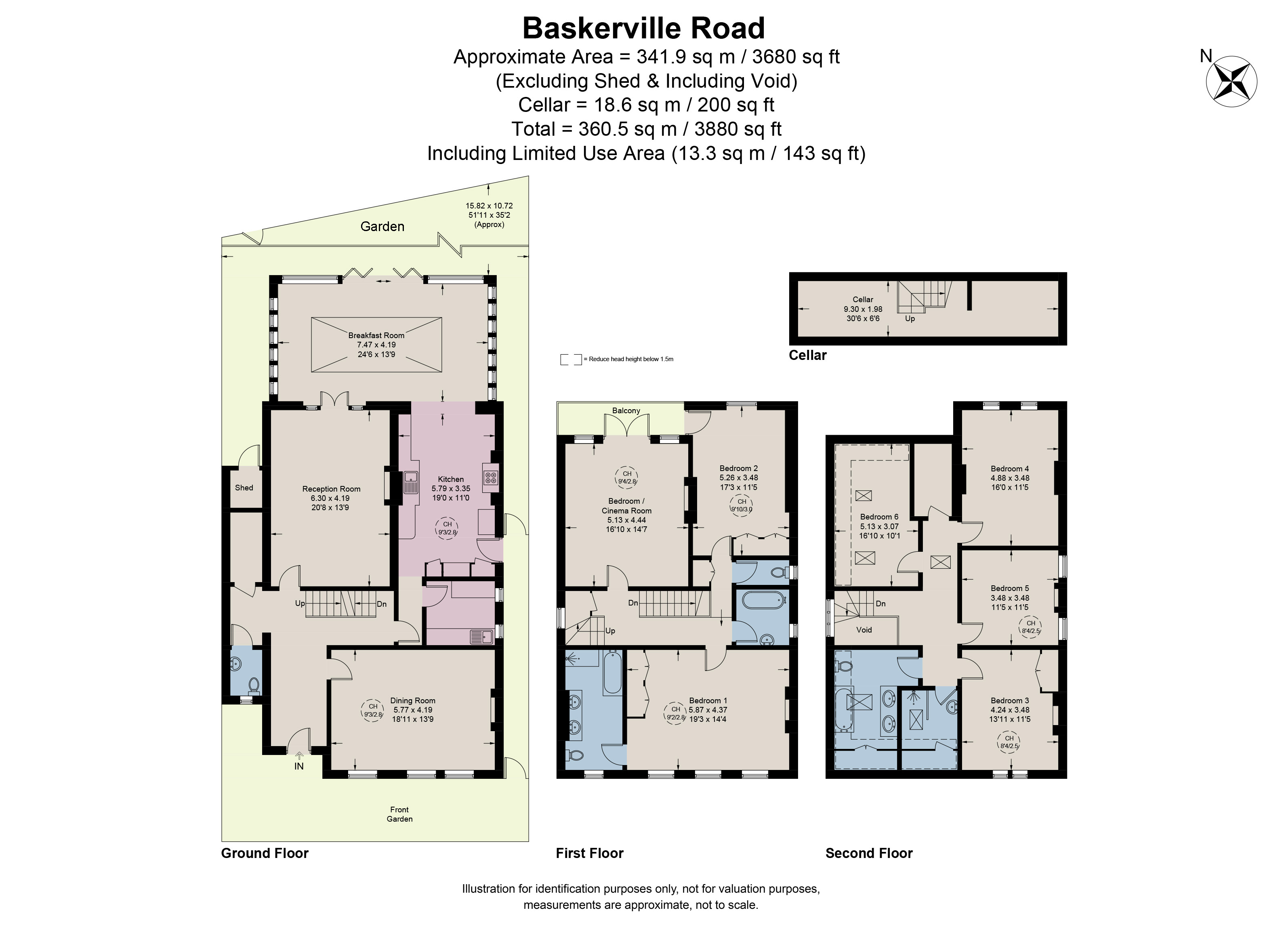 21,, Baskerville Road, London floorplan