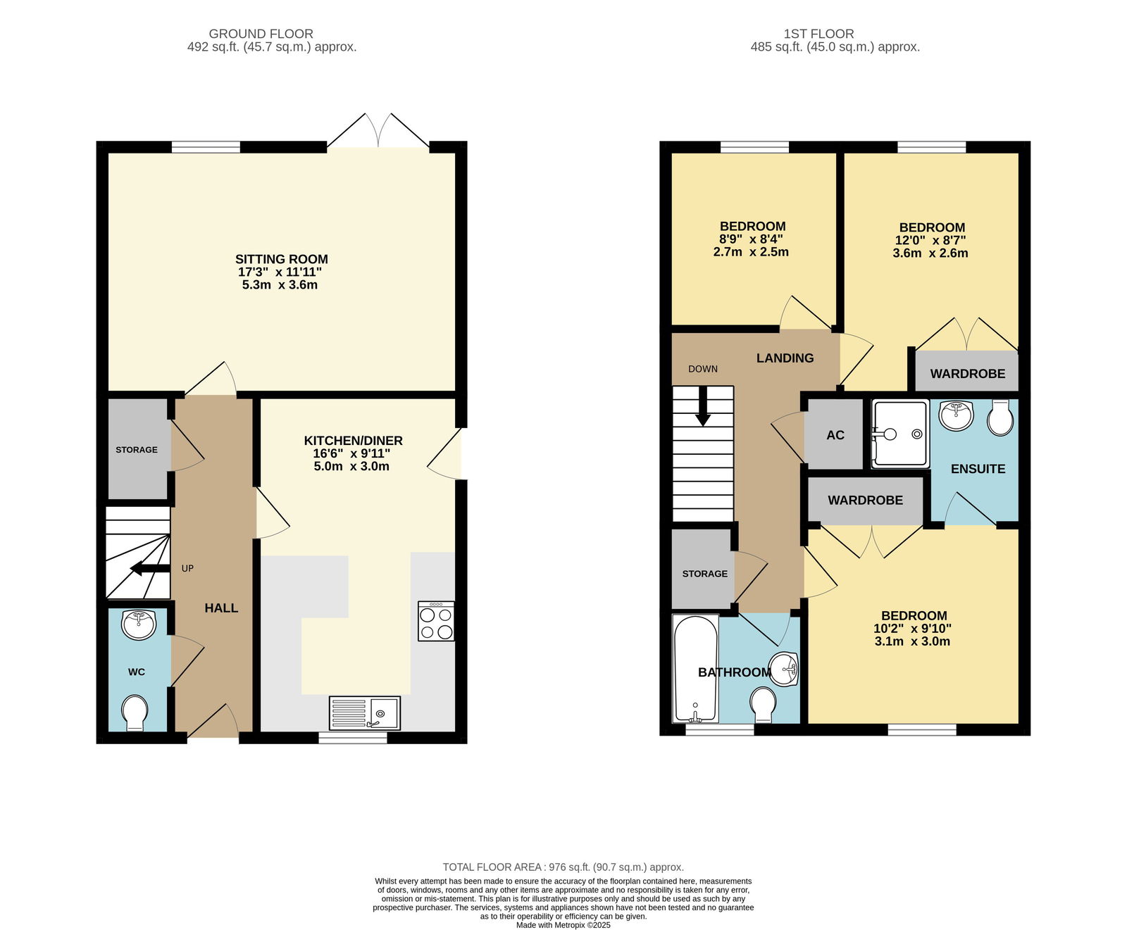 6, St James Close, Malvern floorplan