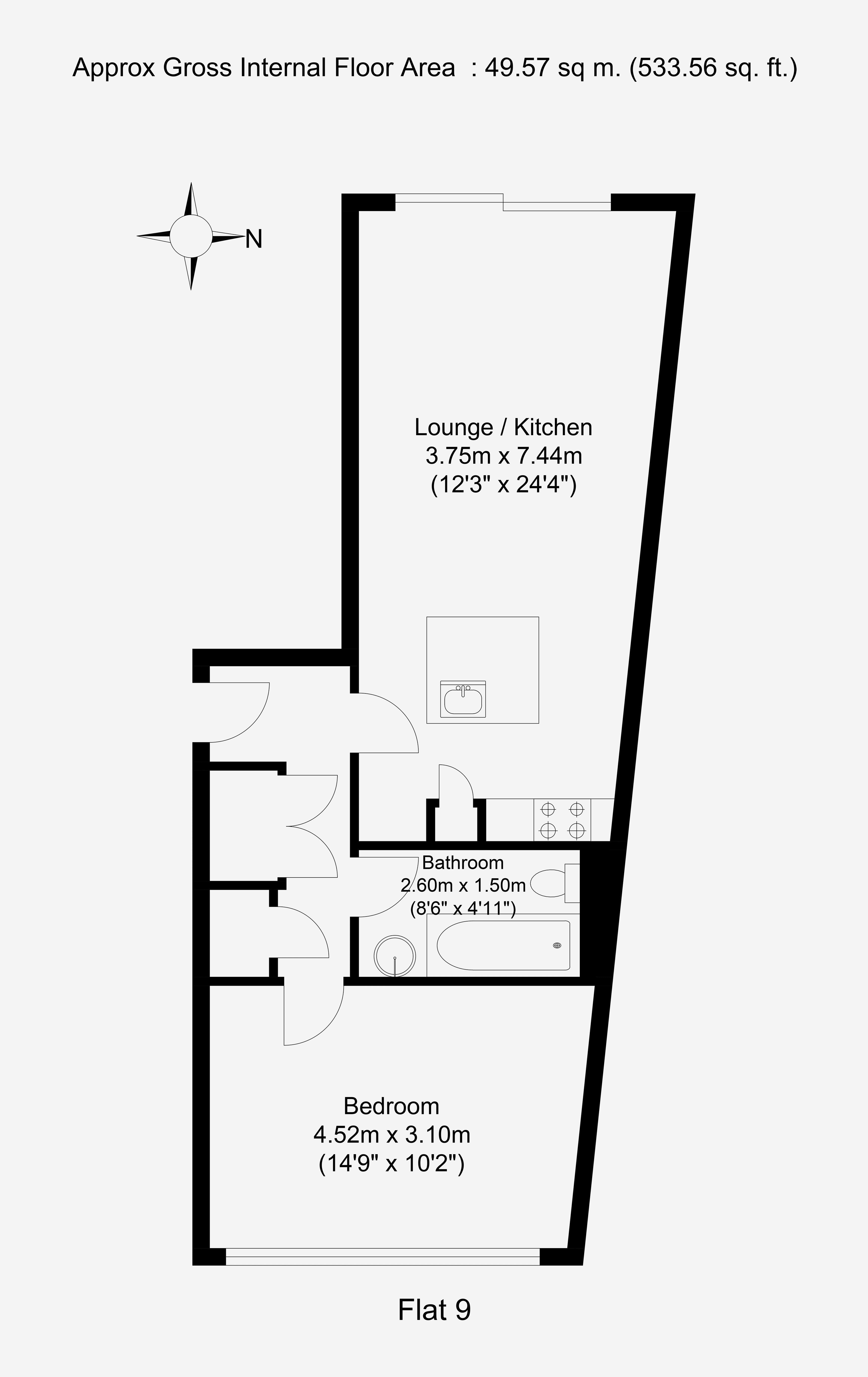 1 Bedrooms Flat to rent in Station Road, Harrow HA1