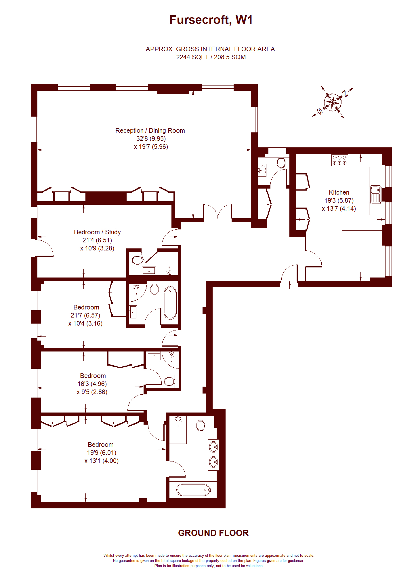 Street, London W1H, 4 bedroom flat for sale 64587936