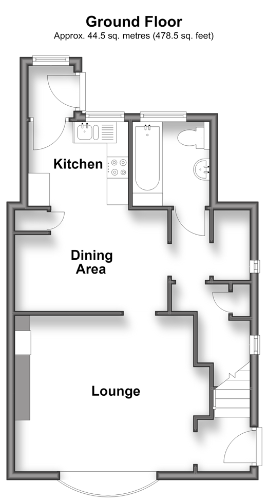 Douglas Road, Deal floorplan