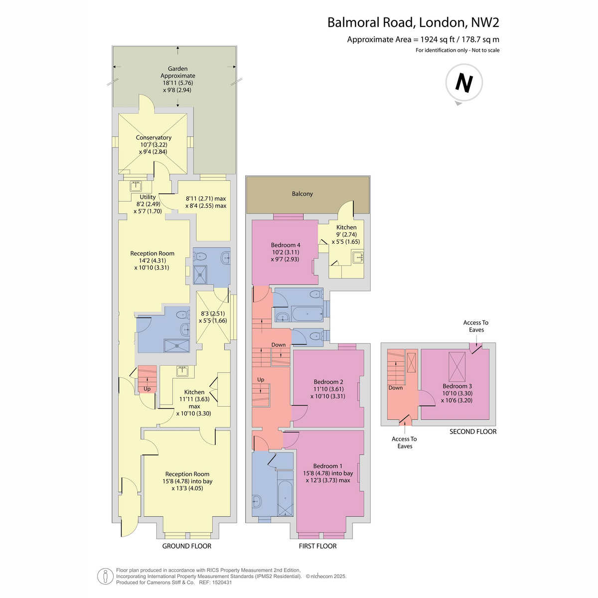 24, Balmoral Road, London floorplan