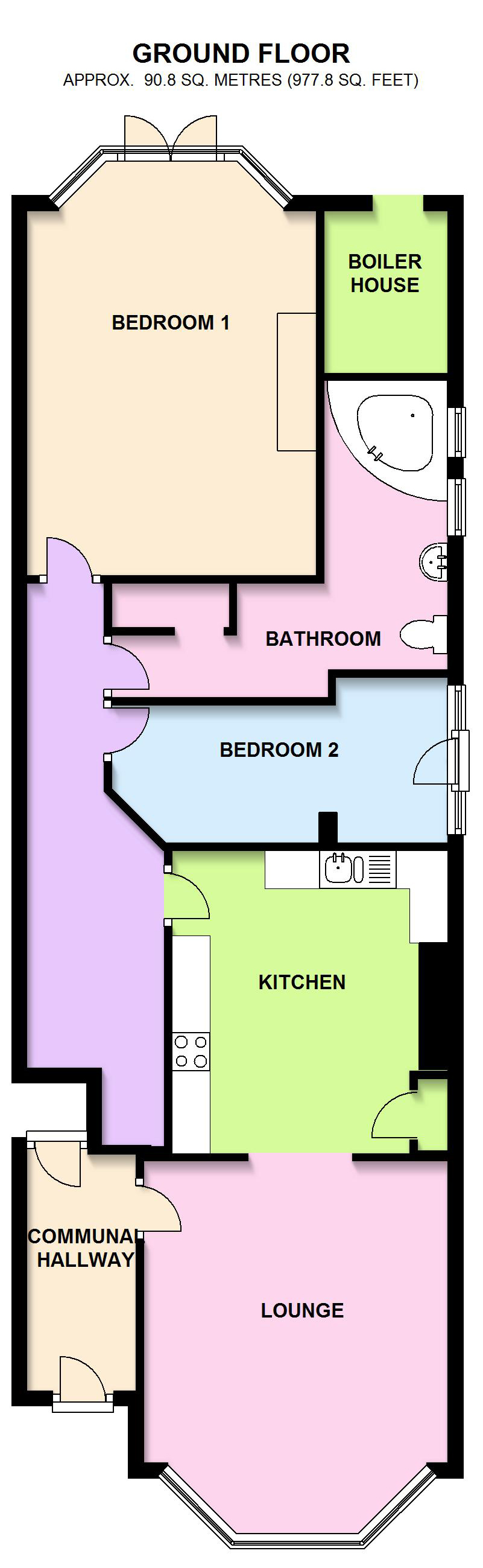 2 Bedrooms Flat for sale in St. James Avenue, Ealing, London W13