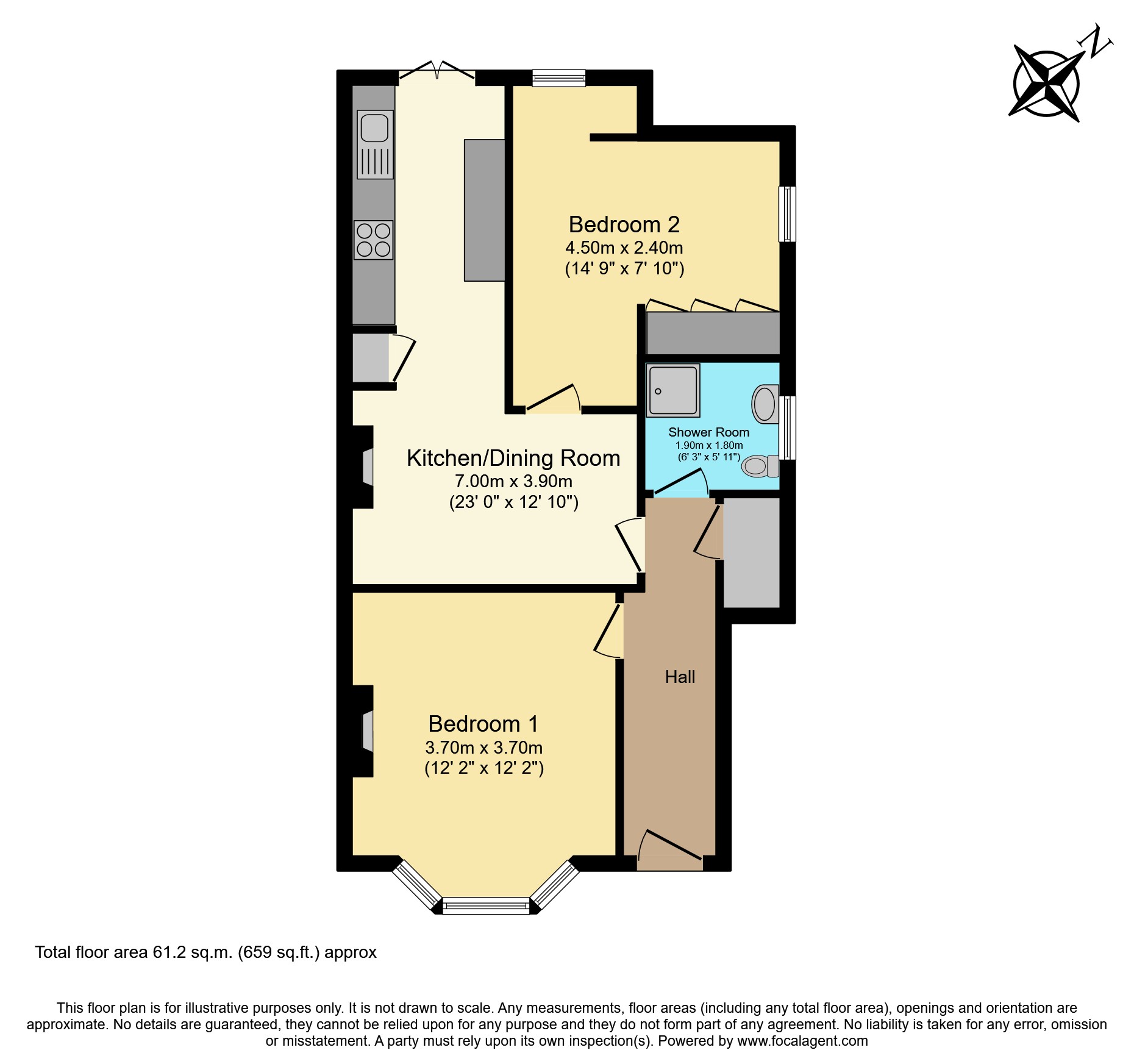 21, St. Andrews Road, London floorplan